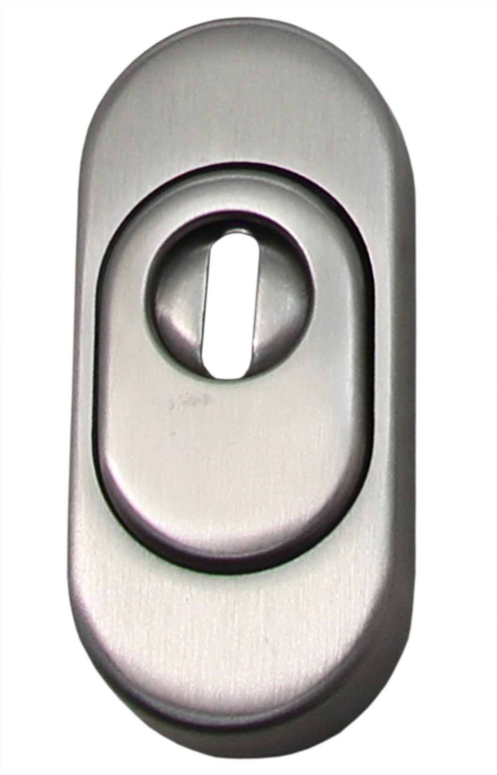 Türbeschlag Edelstahl Schutzrosette SR-5246 Oval Schieberosette mit ZA Türbeschlag, Kernziehschutz