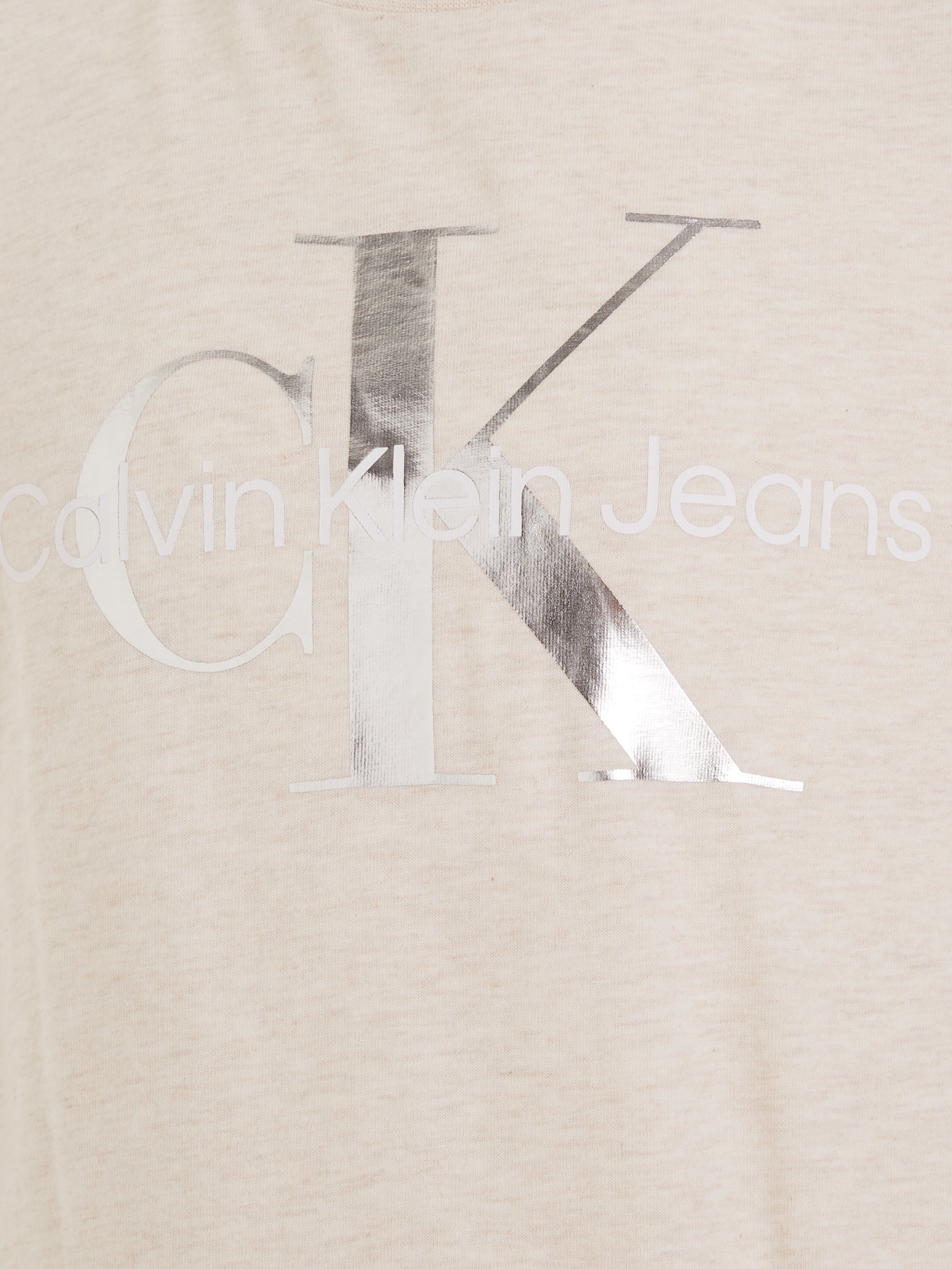 Calvin Klein Jeans T-Shirt CK Heather Vanilla SS T-SHIRT MONOGRAM