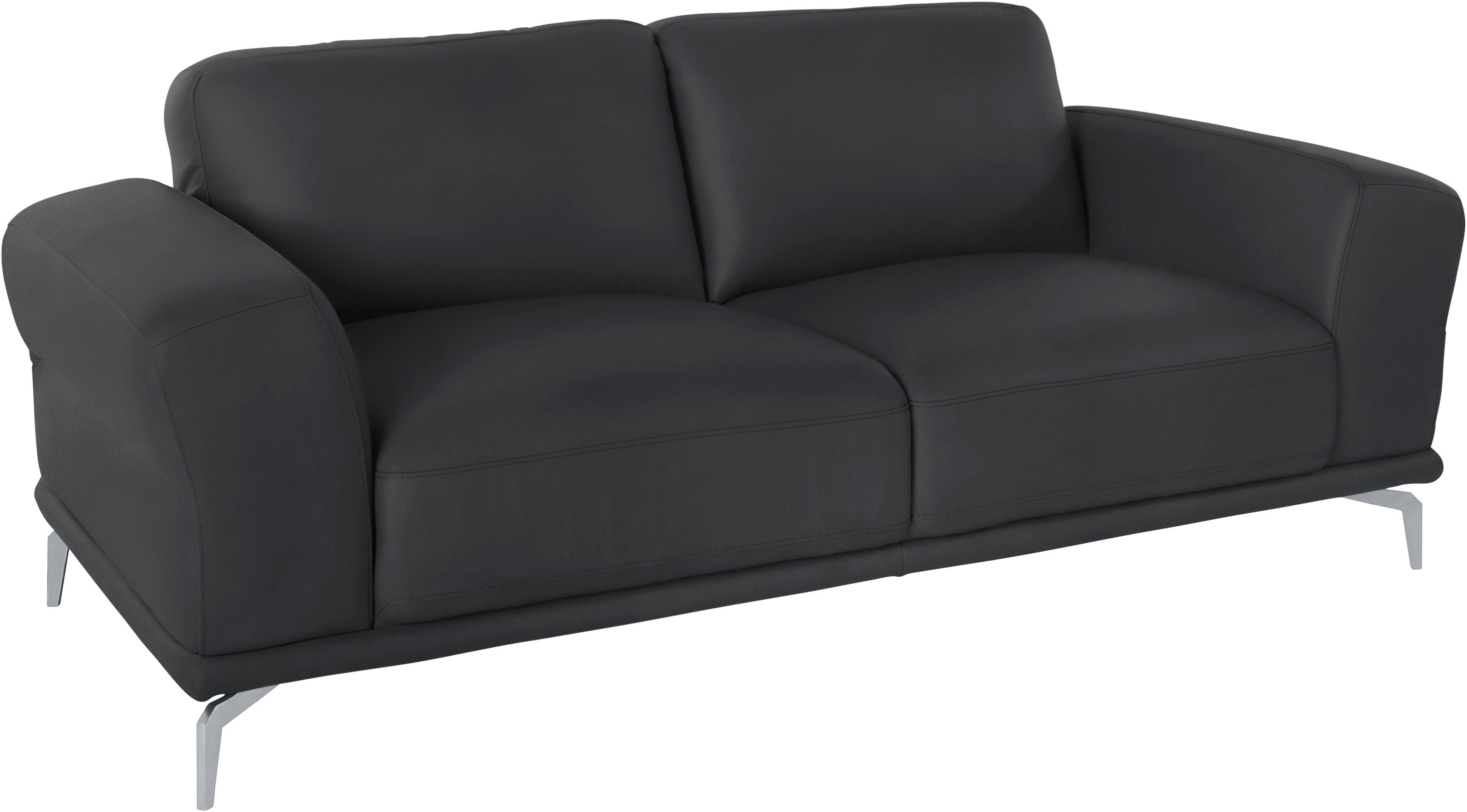 W.SCHILLIG 2-Sitzer montanaa Designsofa, bequem, Breite 192cm, Federkern, mit Metallfüßen in Silber matt, Breite 192 cm