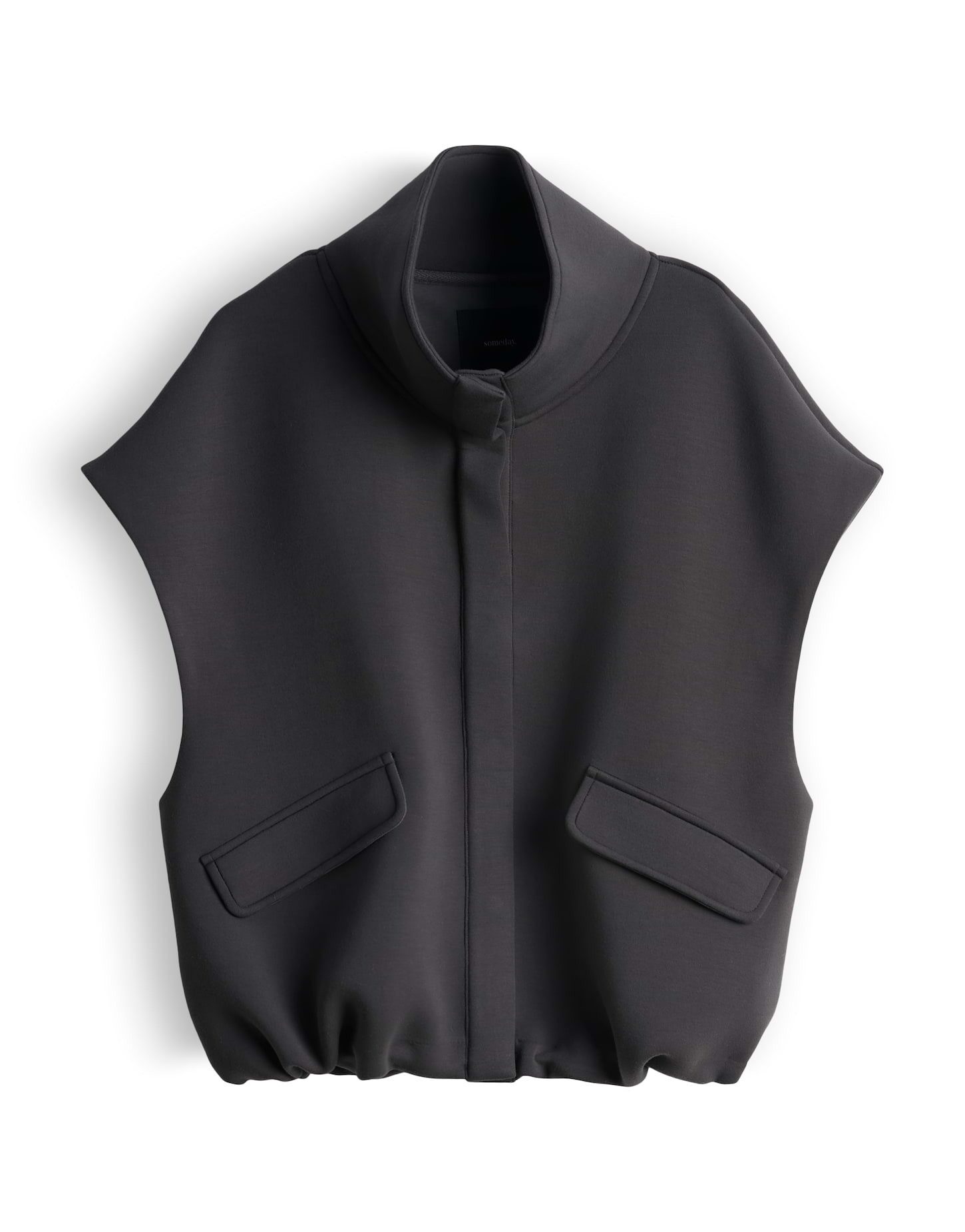 someday Sweatweste UPIRI Loose O-Shape aus Scuba Sweat