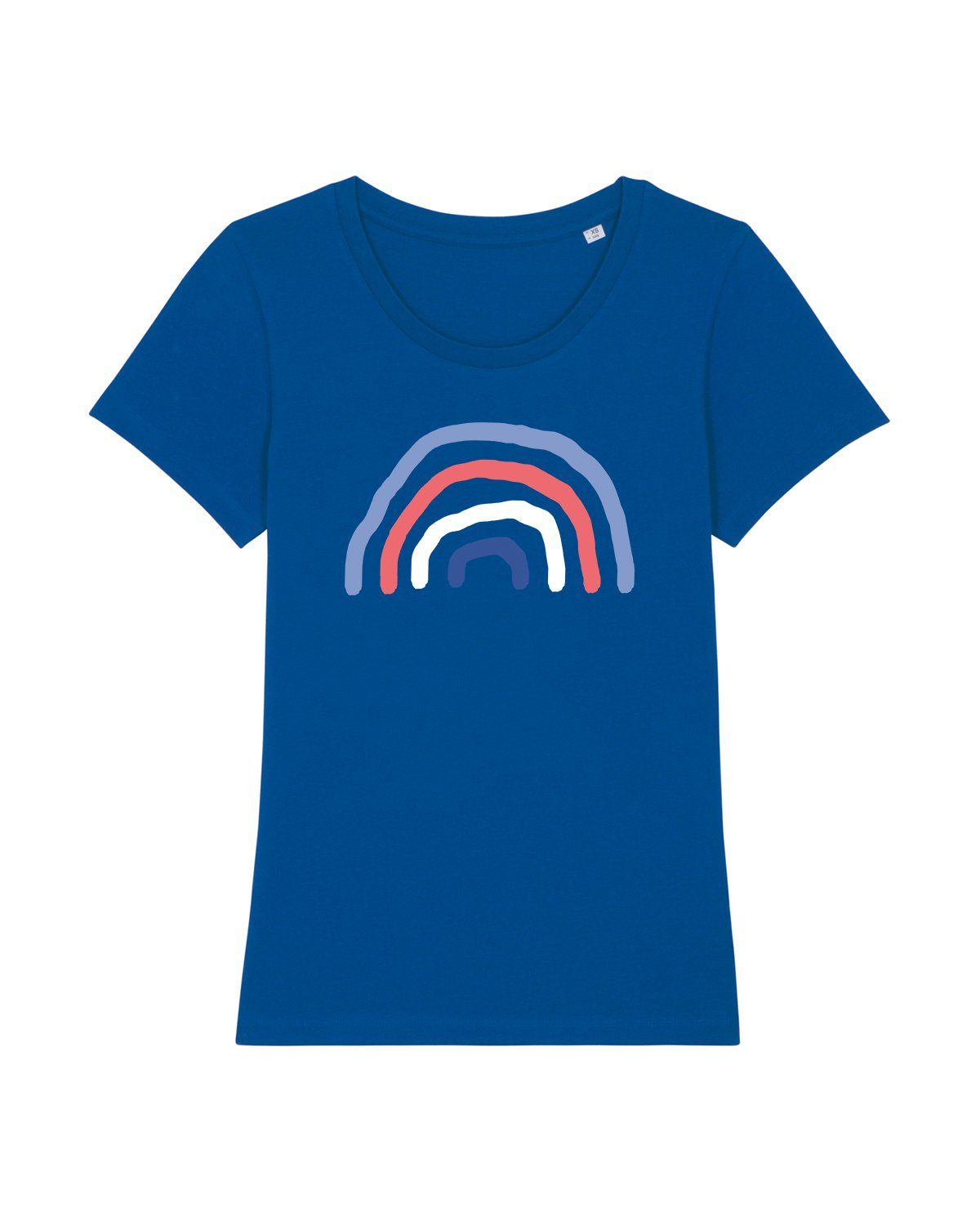 wat? Apparel Print-Shirt Regenbogen (1-tlg) majorelle blau
