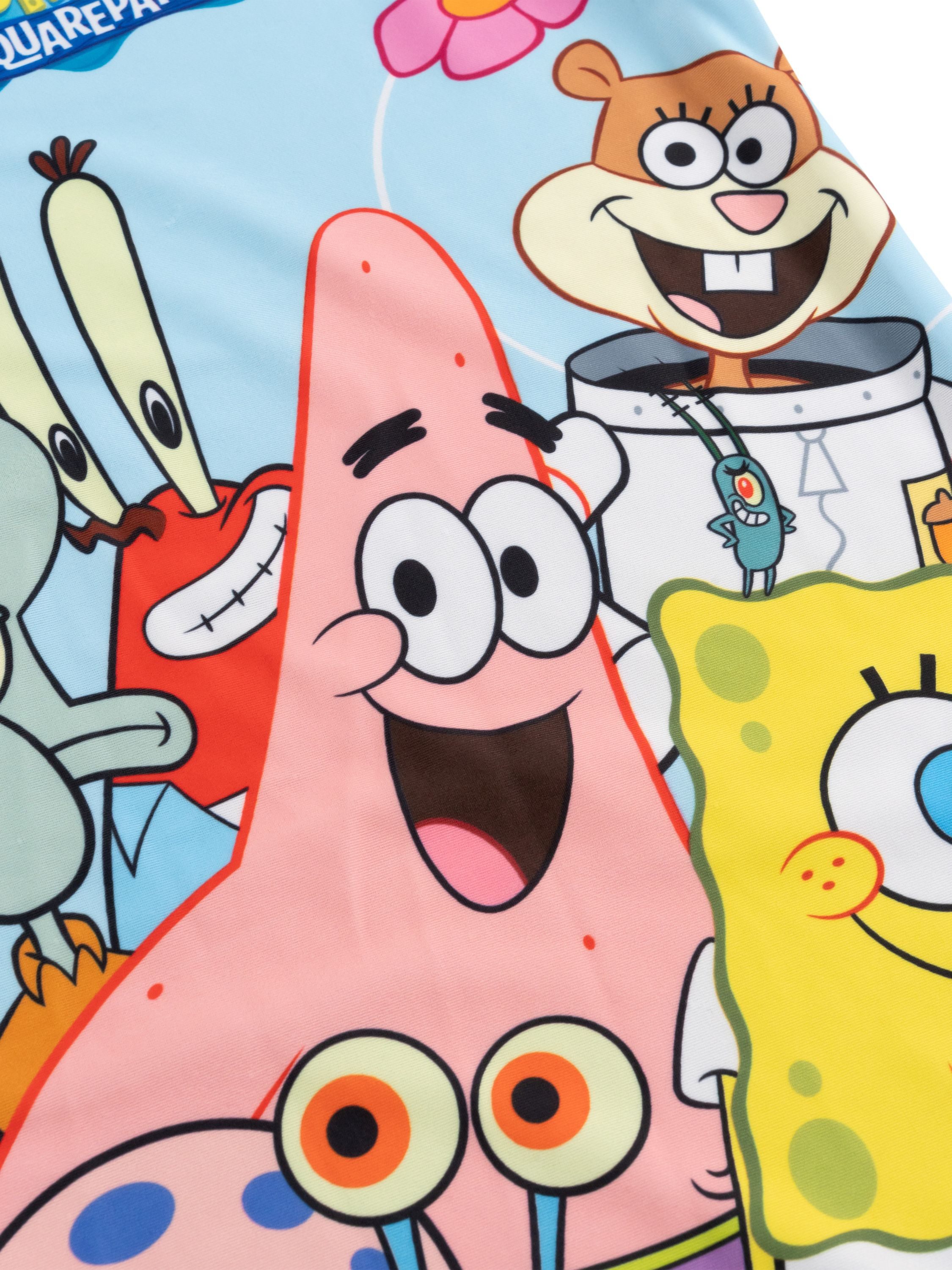 United Labels® Badeanzug Spongebob Schwammkopf Schwimmset UV-Schutz 50 Badeanzug Zweiteiler