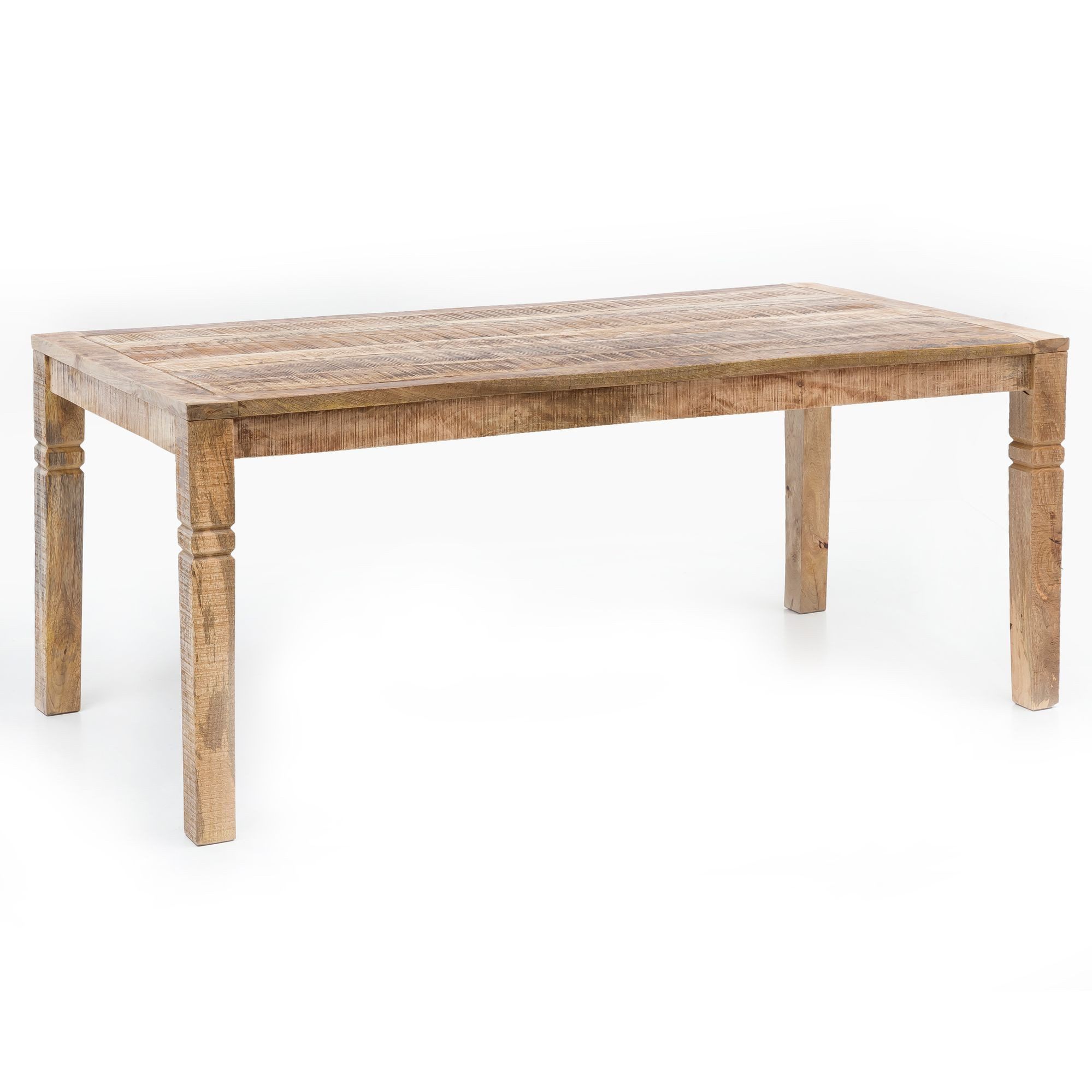 Wohnling Esstisch Esstisch WL5.078 120 x 70cm Esszimmertisch Massiv Holz Tisch Küchentis (120x76x70 cm Mango Massivholz Rechteckig Rustikal), Kleiner Esszimmertisch, Küchentisch Holztisch
