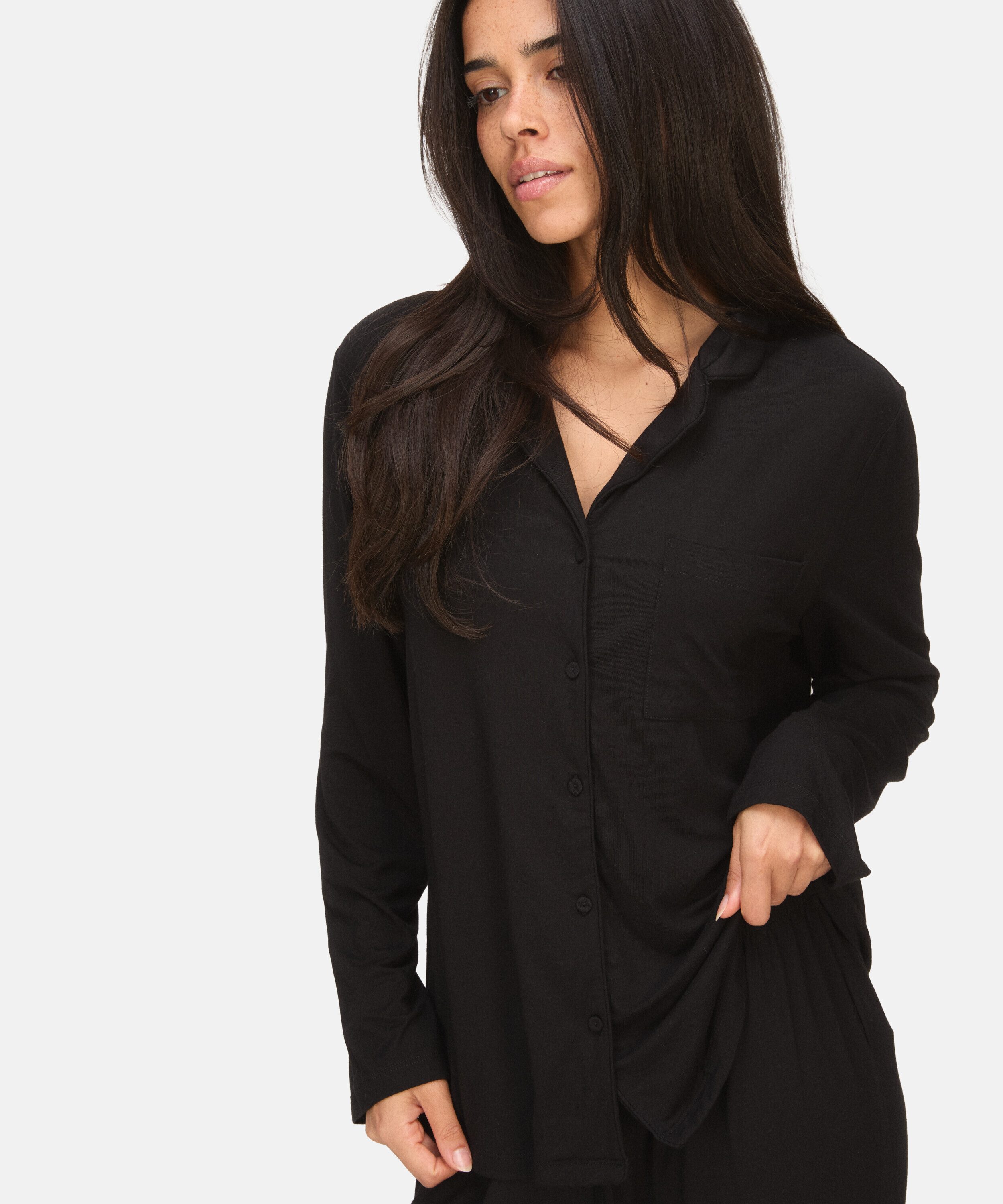 Hunkemöller Pyjama Essential Jersey Long-Sleeved Jacket