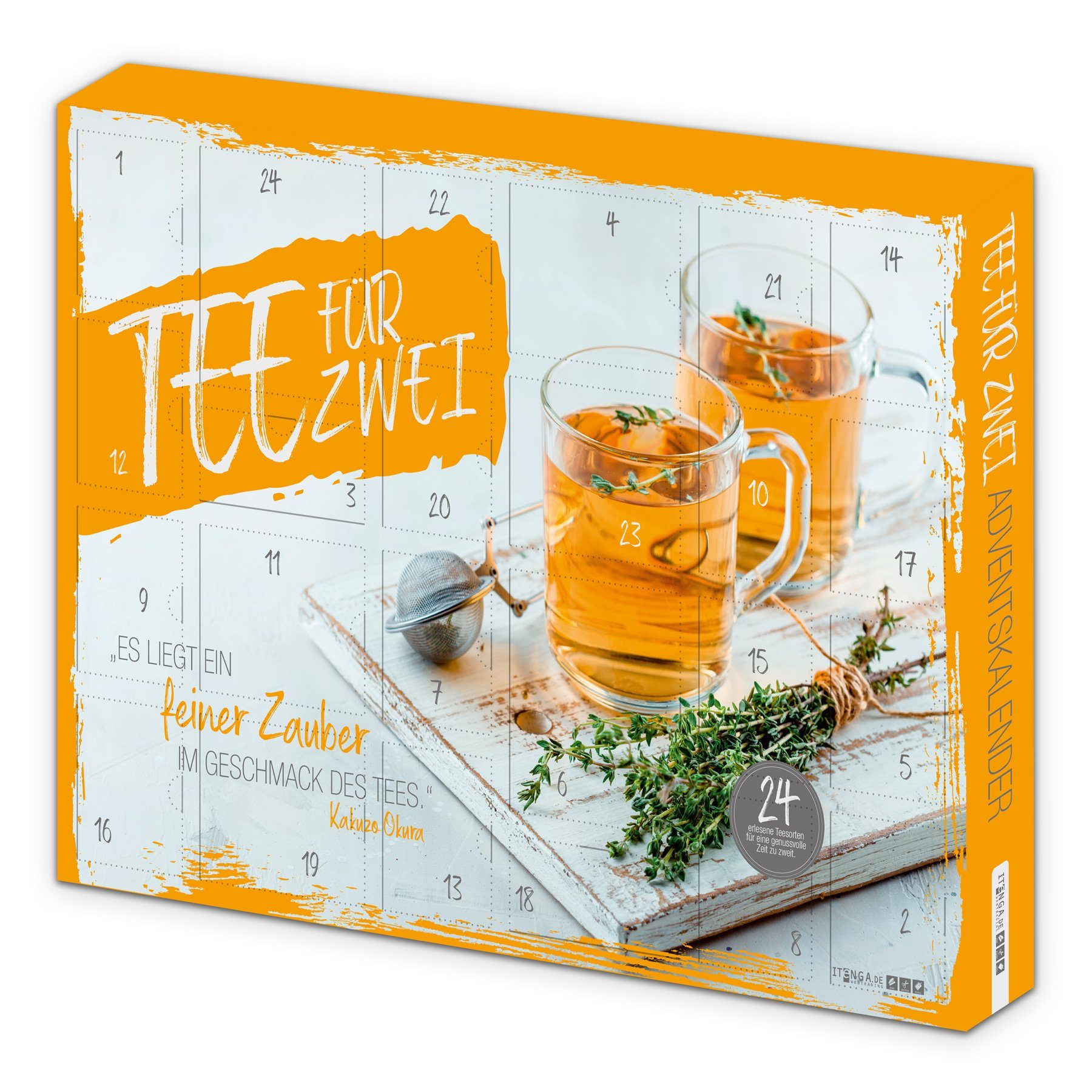 itenga Papierserviette itenga Adventskalender TEE für zwei - Rohling ungefüllt zum Selberfüll