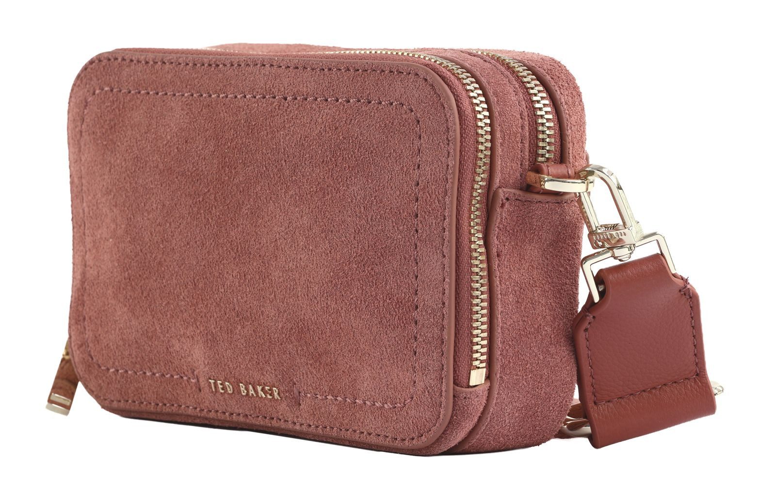 Ted Baker Umhängetasche Webbing Suede Crossbody Camera Bag, aus echtem Leder