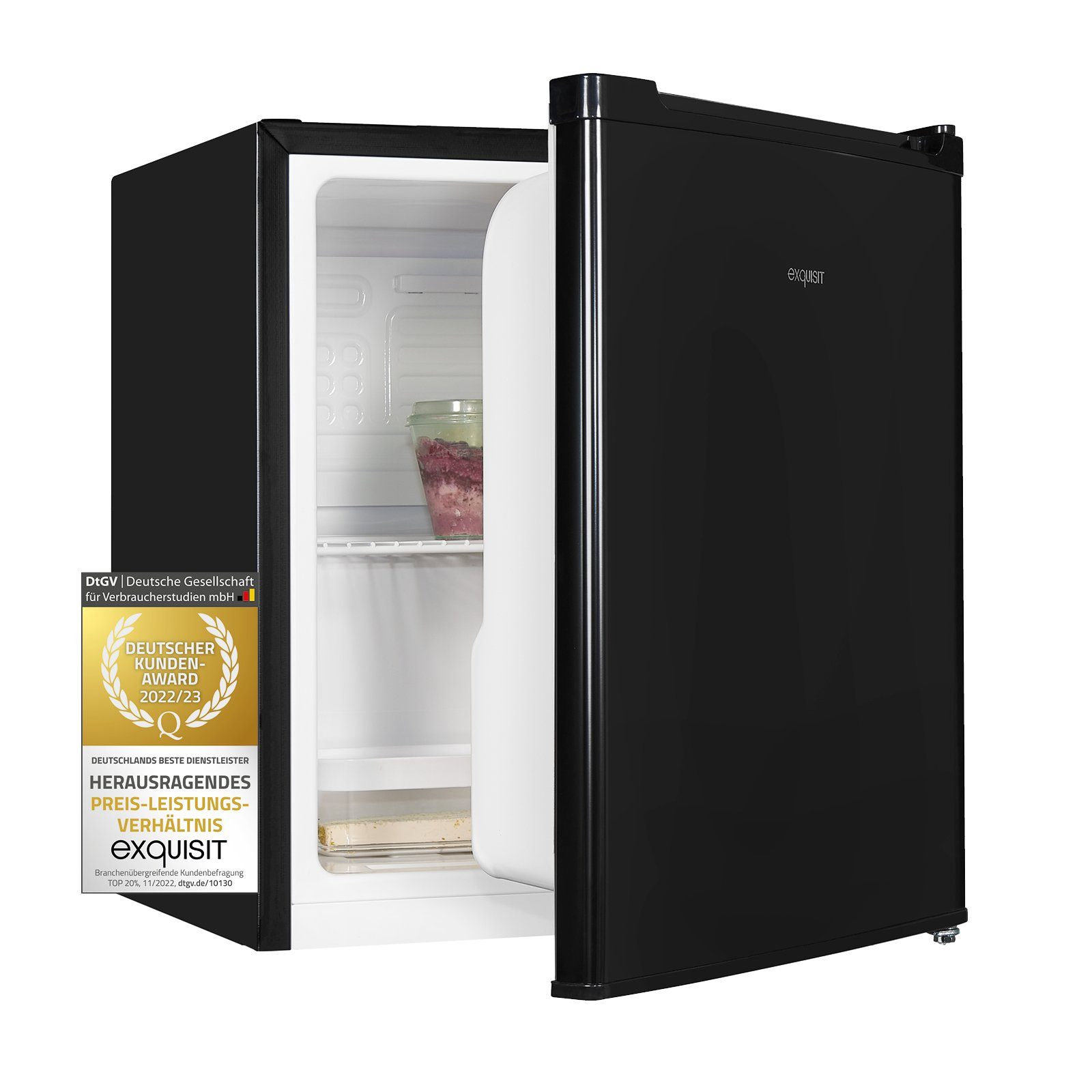 verschiedenen in Schwarz Kühlschrank KB05-V-040E, Top exquisit Farben kompakter Mini-Kühlschrank Table