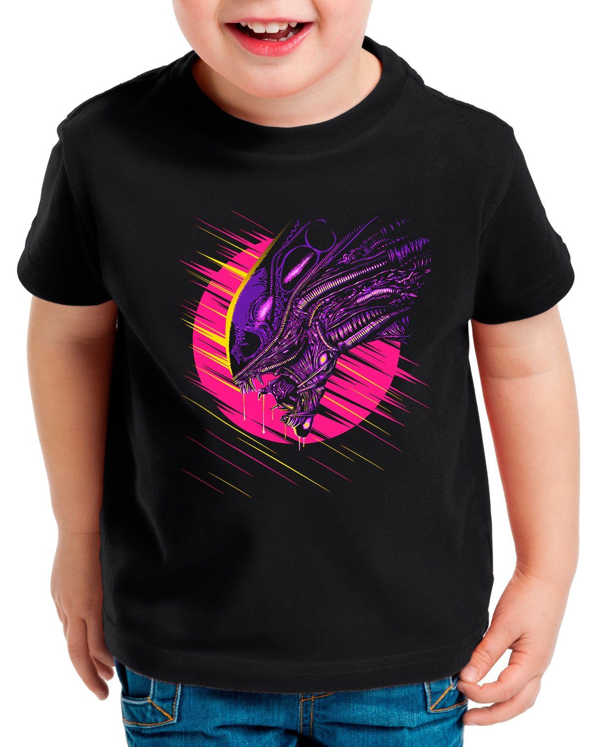 style3 Print-Shirt Kinder T-Shirt Beast of Prey xenomorph alien ridley scott predator
