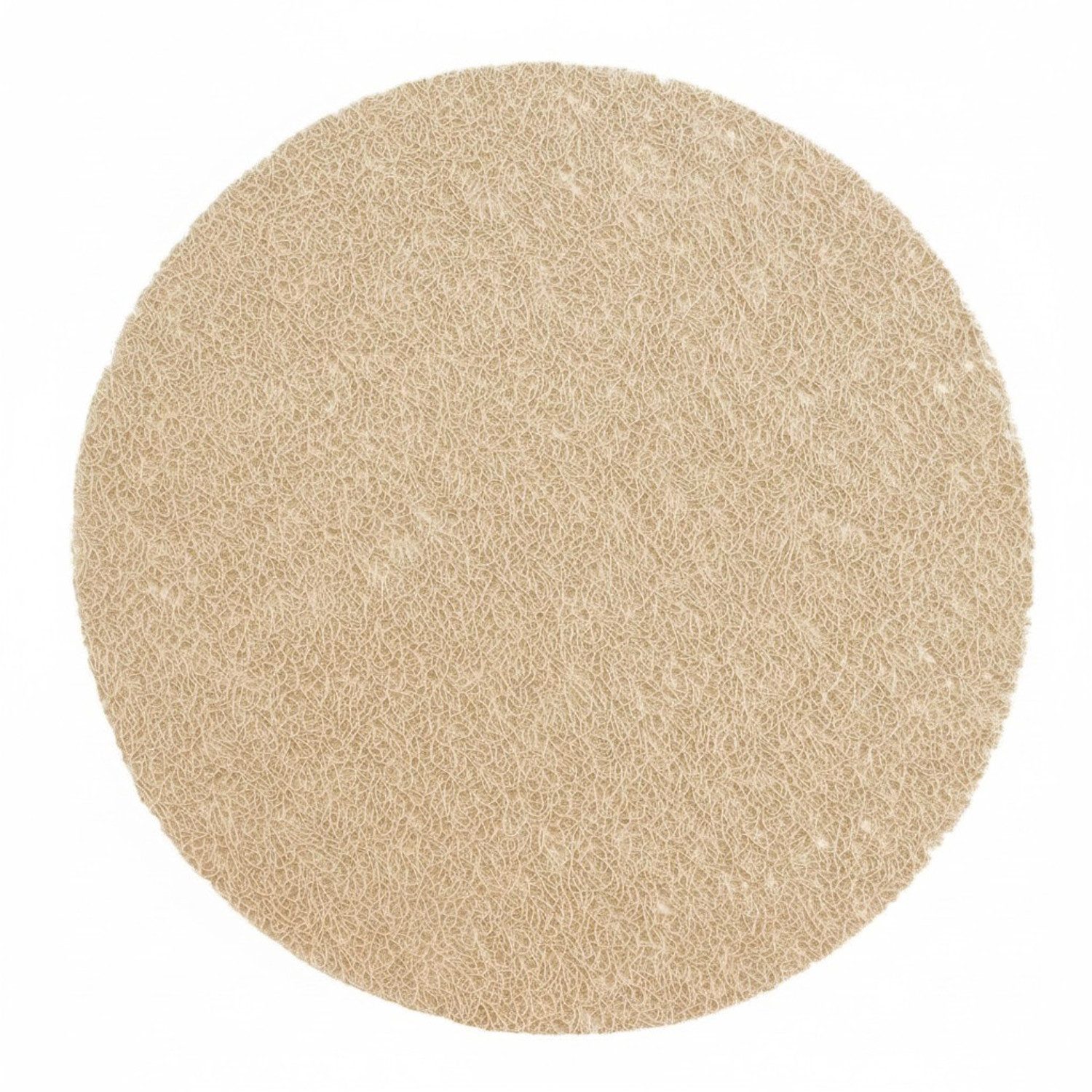 Macosa Home Platzset Tischset 4 Stk. Natur Beige 38 cm rund PVC, (modern, 4-St., Platzmatte Tischunterlage Platzdeckchen), abwischbar Tischdeko Tischmatte