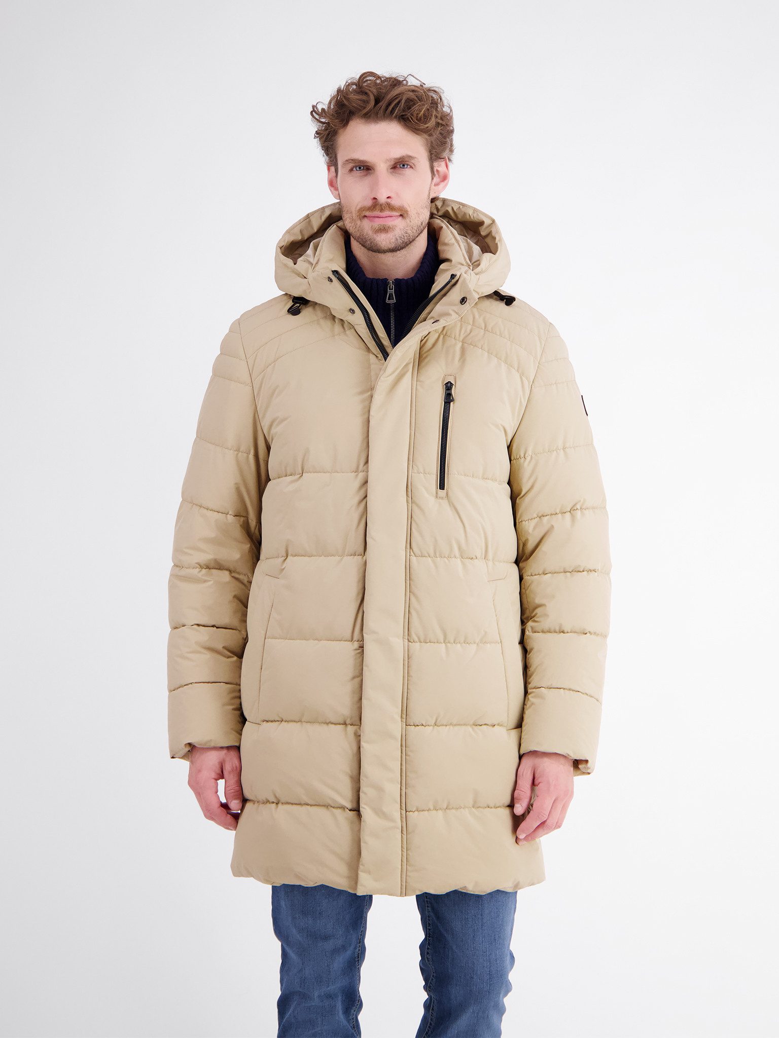LERROS Steppjacke Winterjacke mit Kapuze und Kordelzug