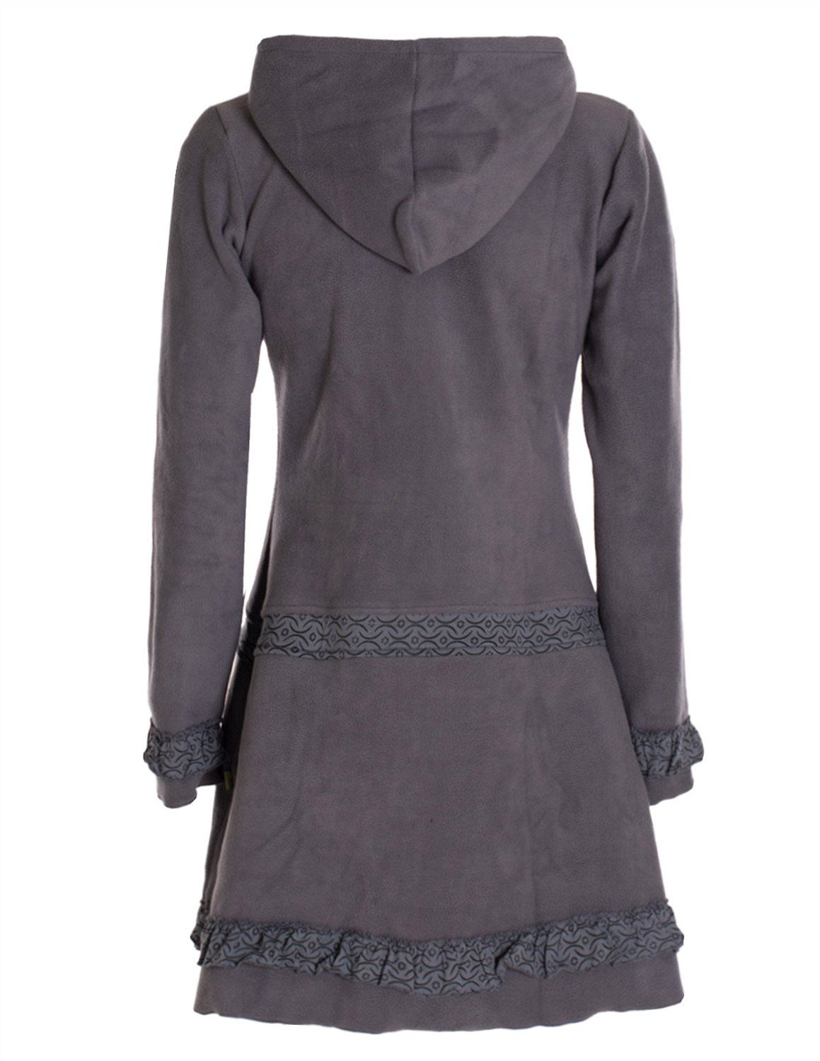 Vishes Kurzmantel Lange Fleecejacke Fleecemantel Übergangsjacke ECO-Fleece günstig online kaufen