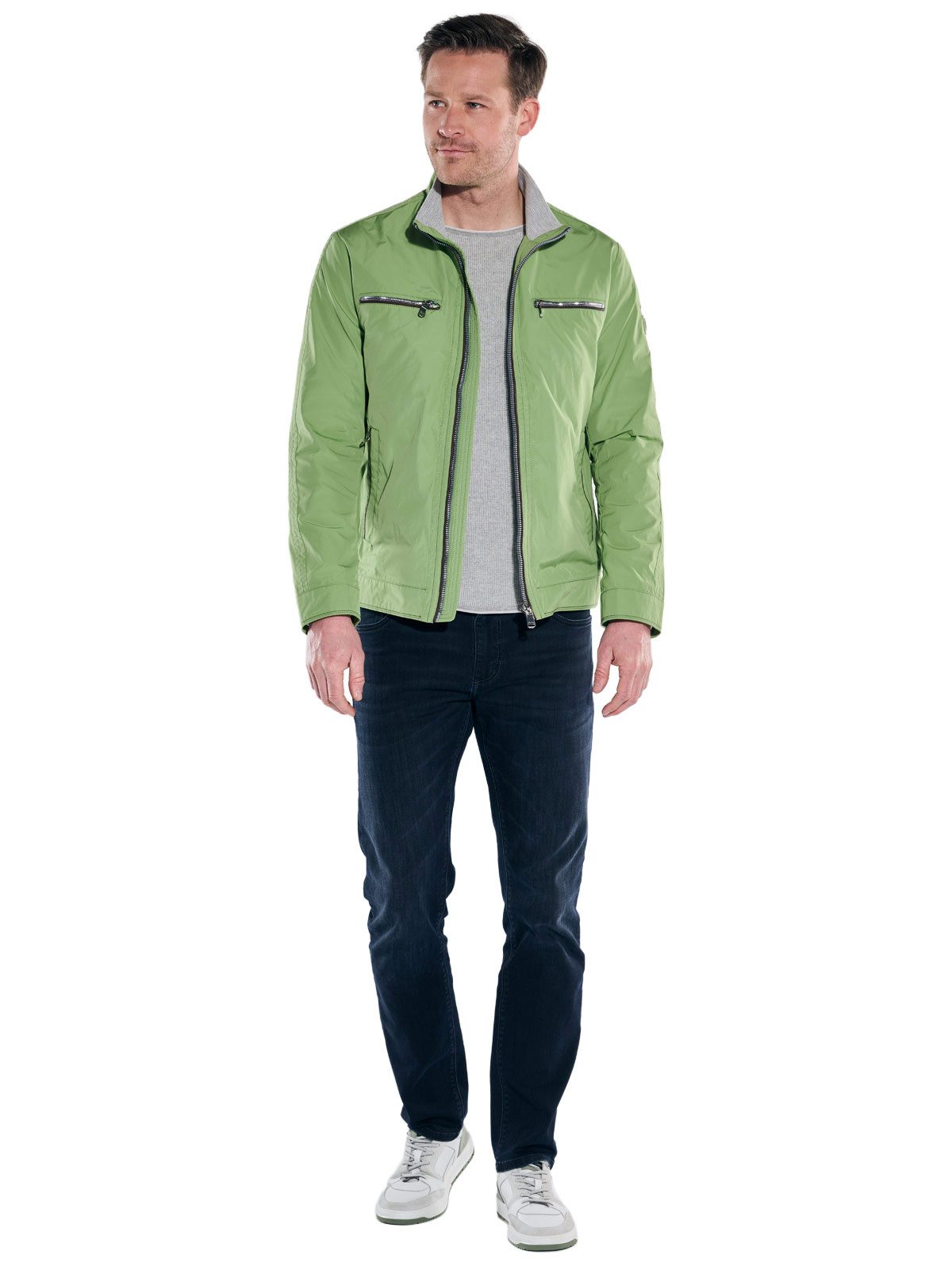 Engbers Kurzjacke Herren Jacke kurz mit Stehkragen, Gruen