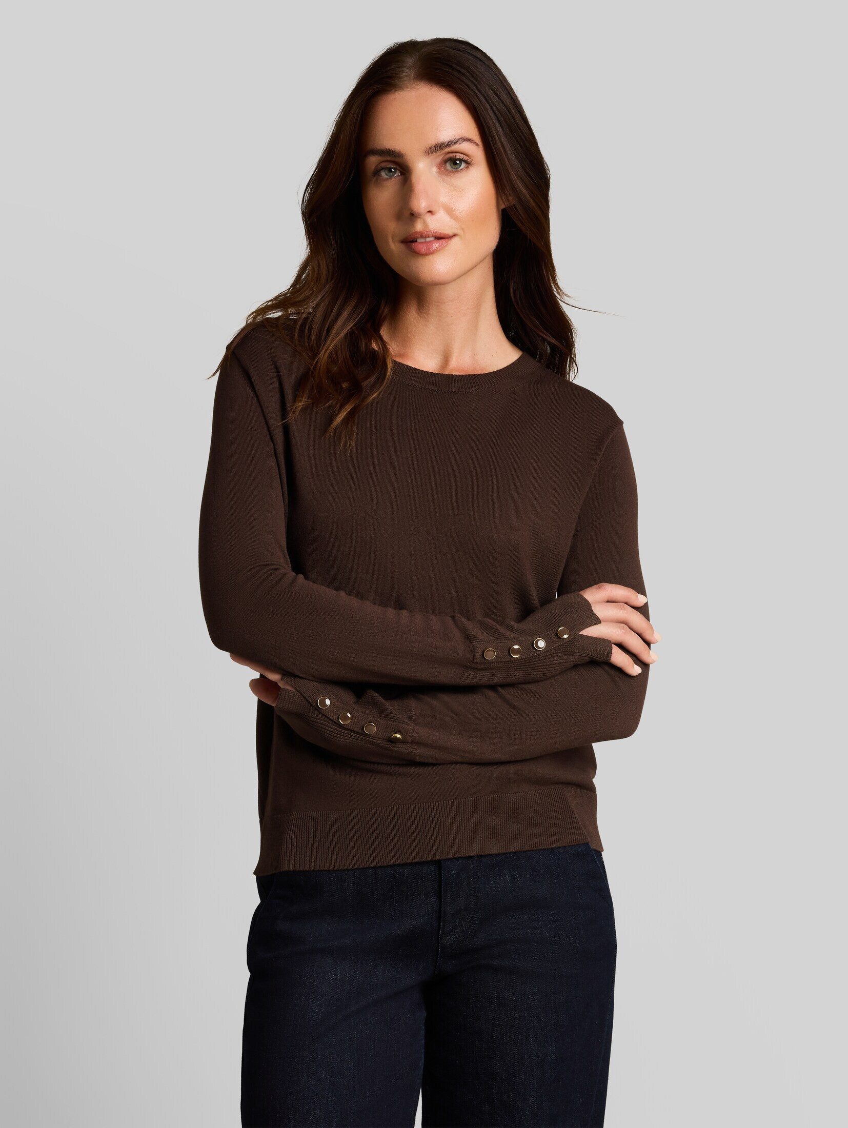 TOM TAILOR Strickpullover Pullover & Strickjacken Strickpullover mit Knopf-Details