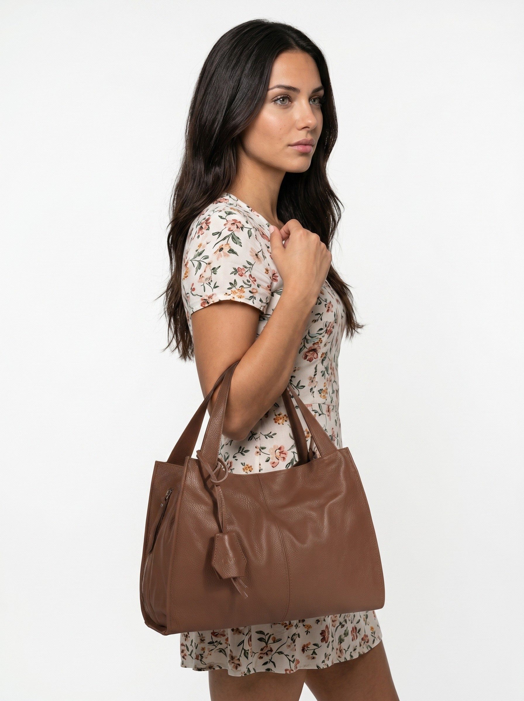 Cluty Shopper, echt Leder, Made in Italy