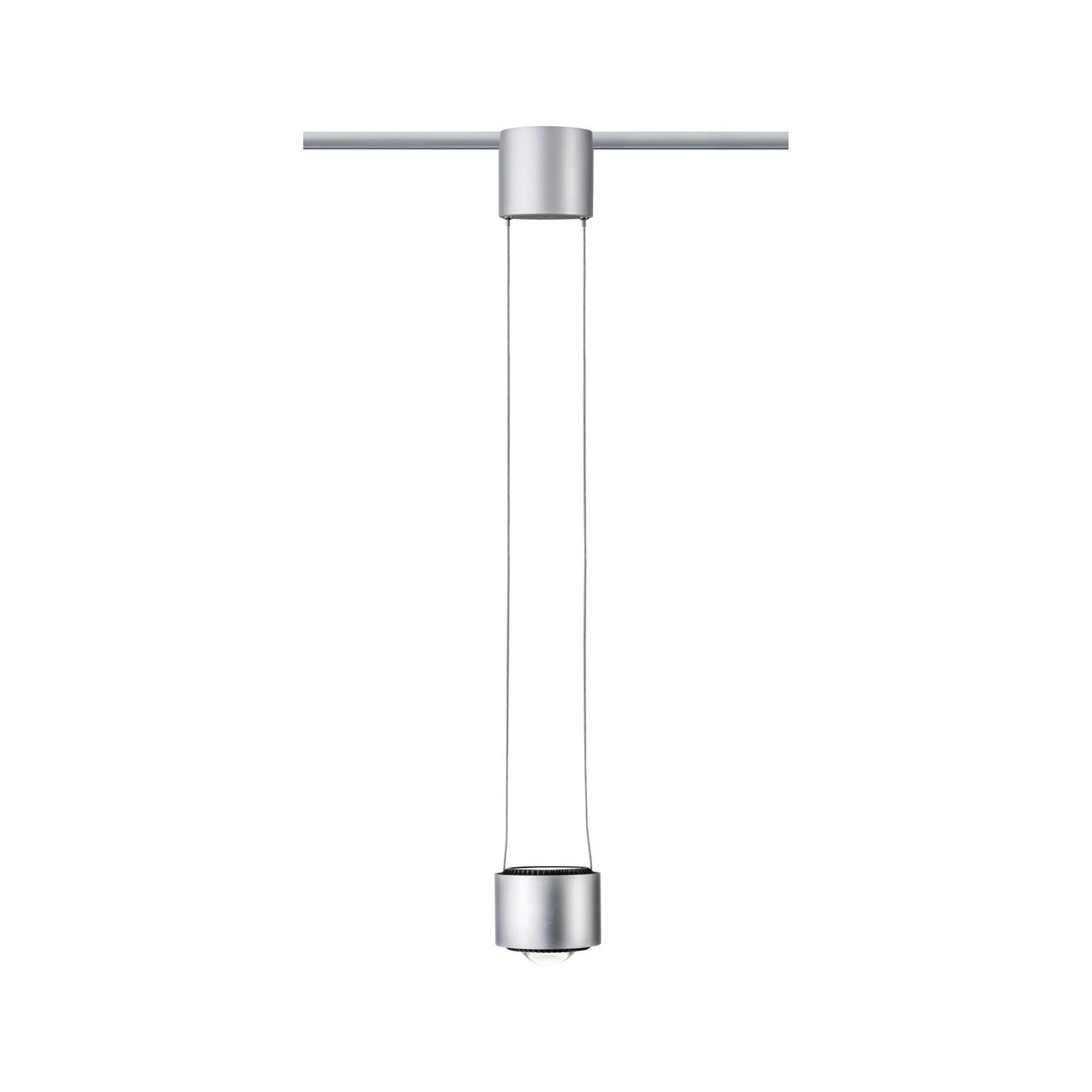 Paulmann Schienensystem-Leuchten URail Pendel Aldan 8,5 / 1x4,5W 4000K 230V Schwarz matt, Schwarz, LED fest integriert, Neutralweiß, 930lm / 530lm, dimmbar