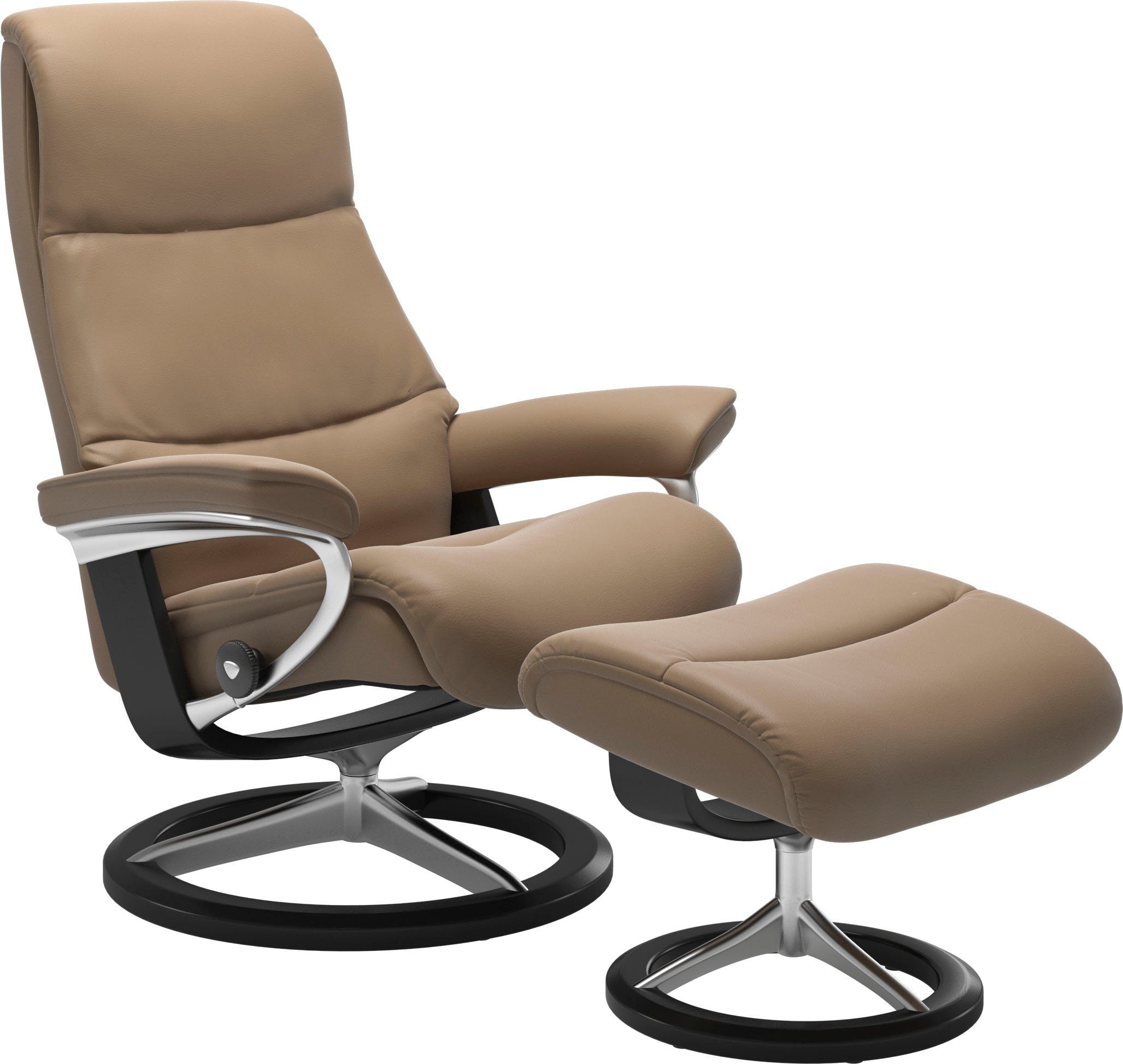 Stressless® Relaxsessel View, mit Signature Base, Größe M,Gestell Schwarz | Funktionssessel