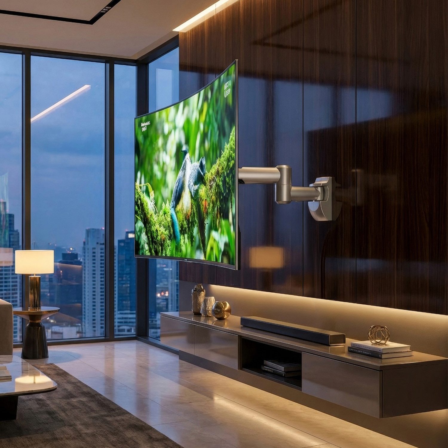 Maclean TV-Wandhalterung MC-503S, (bis 50 Zoll, Schwenkarm Wandhalterung 23" - 50" Zoll)