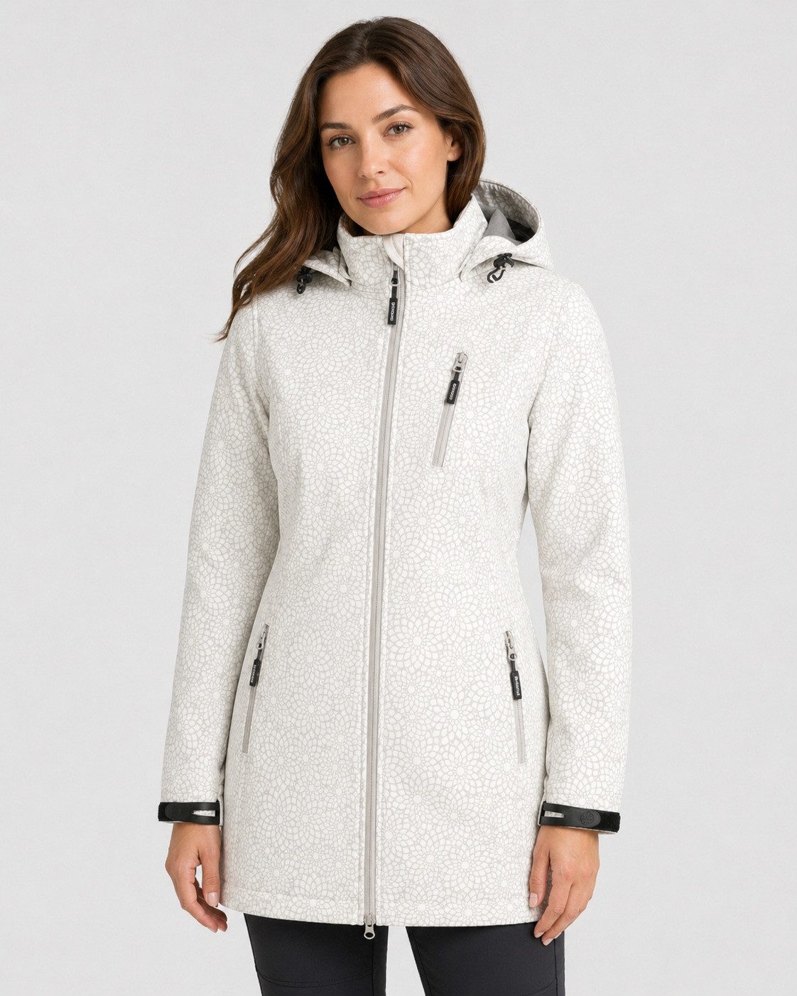DEPROC Active Kurzmantel SHELBY LONG OS WMN Softshelljacke Longjacket auch in großen Größen erhältlich