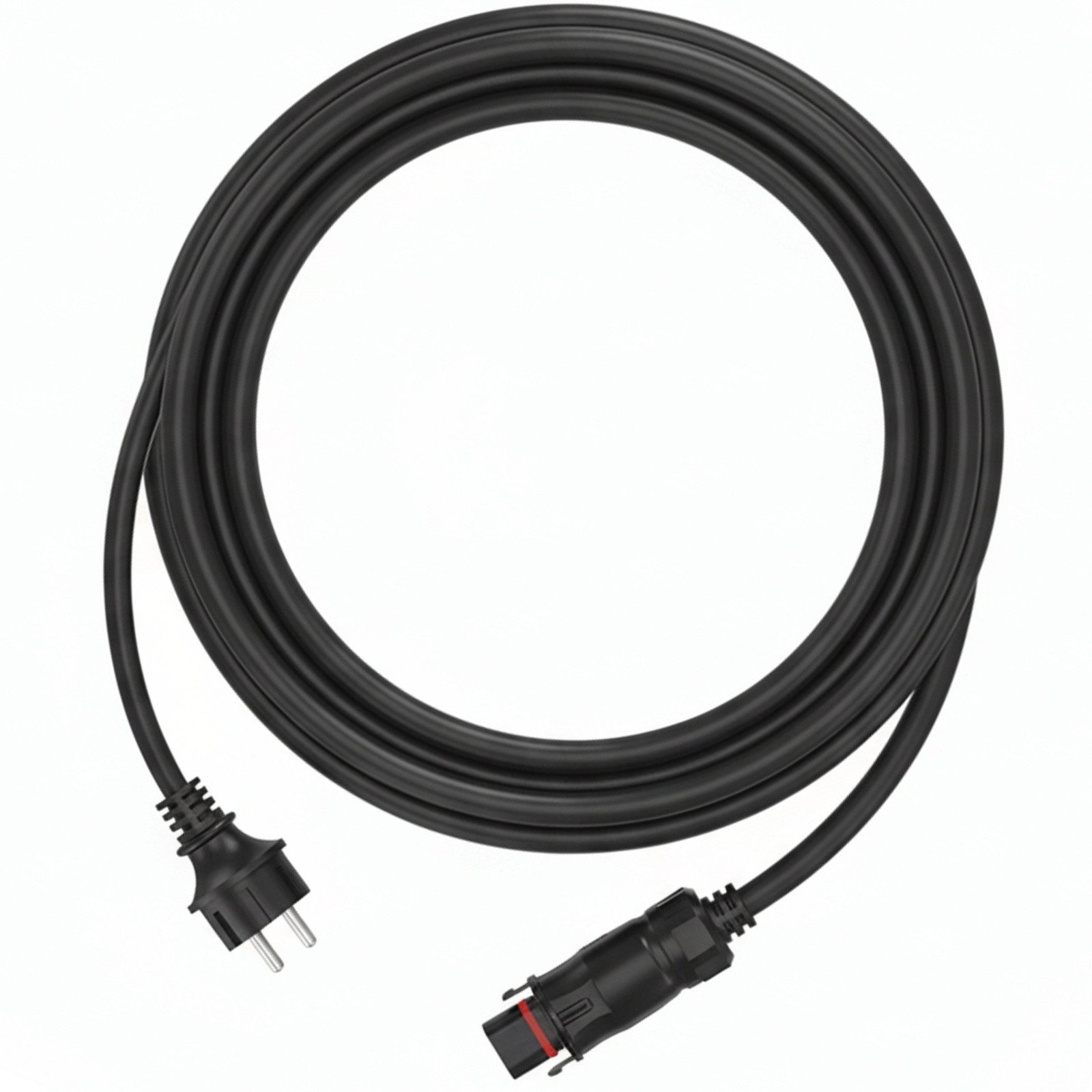 SUNNIVA 5m Anschlusskabel für DEYE Mikro Wechselrichter mit LUYI LY01 Buchse Solarkabel, zu Steckdose für Solaranlage, Balkonkraftwerk, Mini PV-Anlage