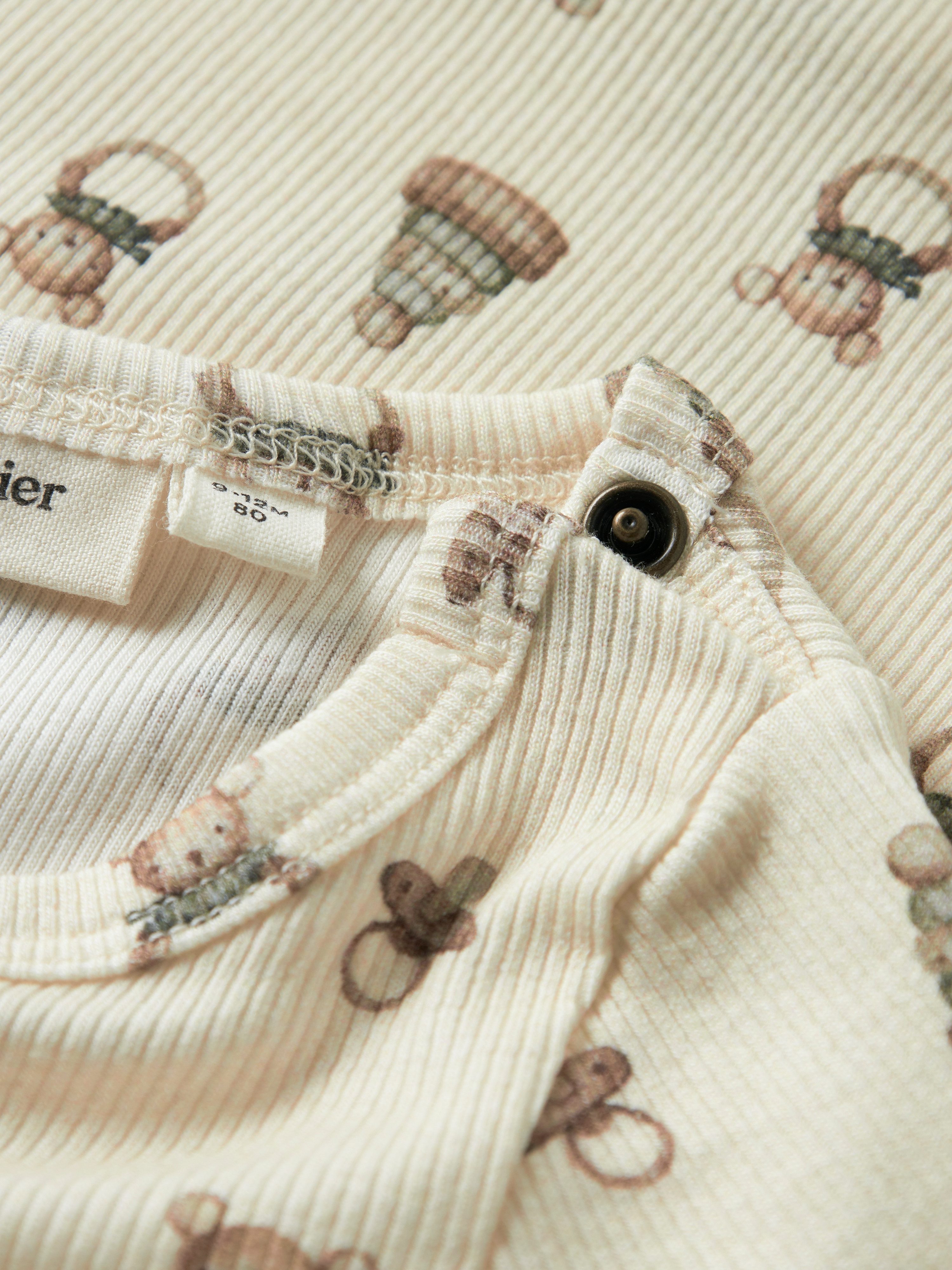 Lil' Atelier Langarmbody NBNGAVO EMO LS SLIM BODY LIL NOOS weiche Jersey Rippqualität