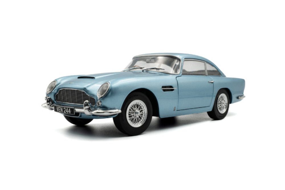 Solido Modellauto Aston Martin DB5 RHD 1964 hellblau metallic, Maßstab 1:18