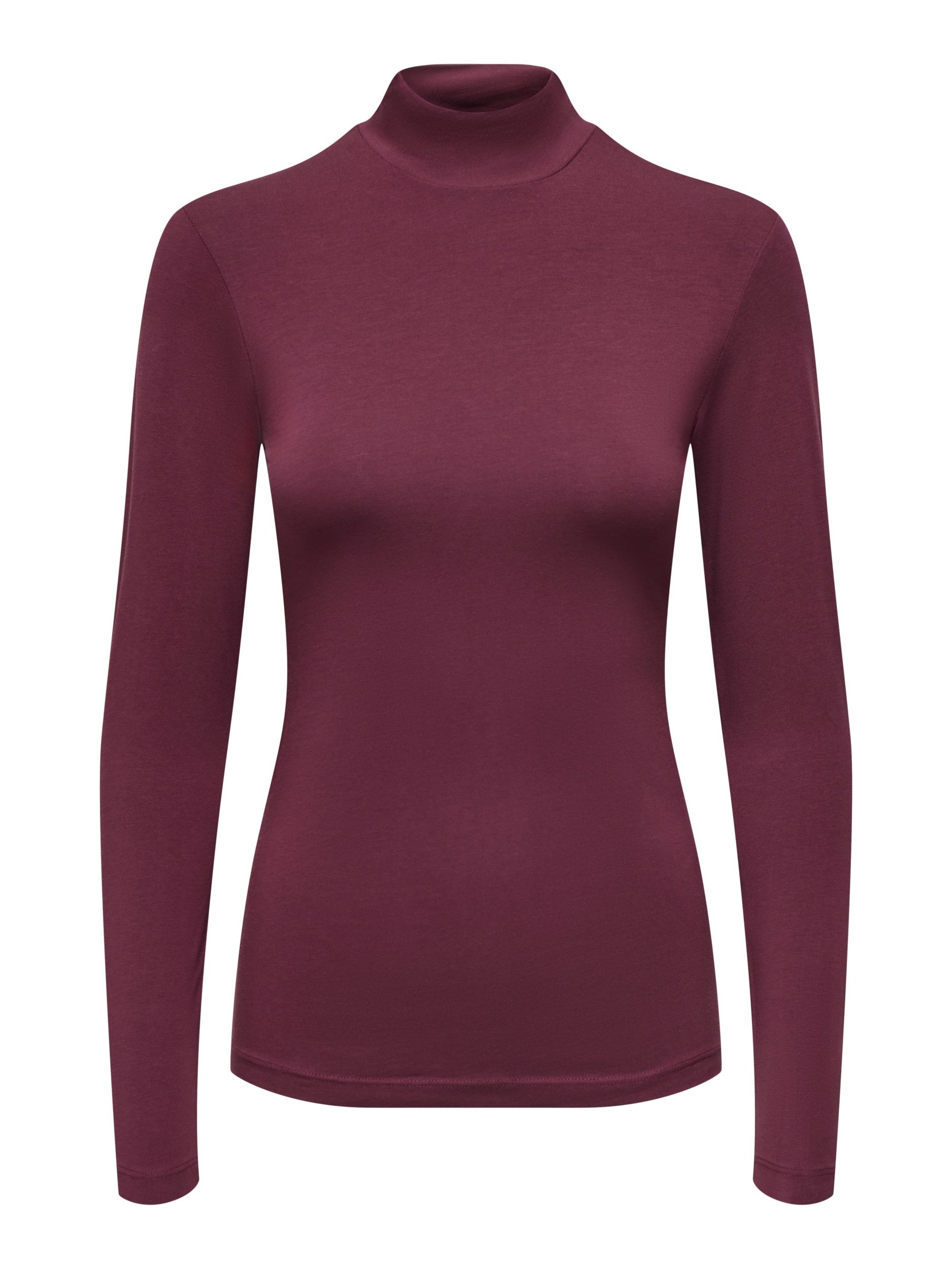JDY T-Shirt JDYAVA NEW TURTLENECK TOP JRS NOOS, Windsor Wine