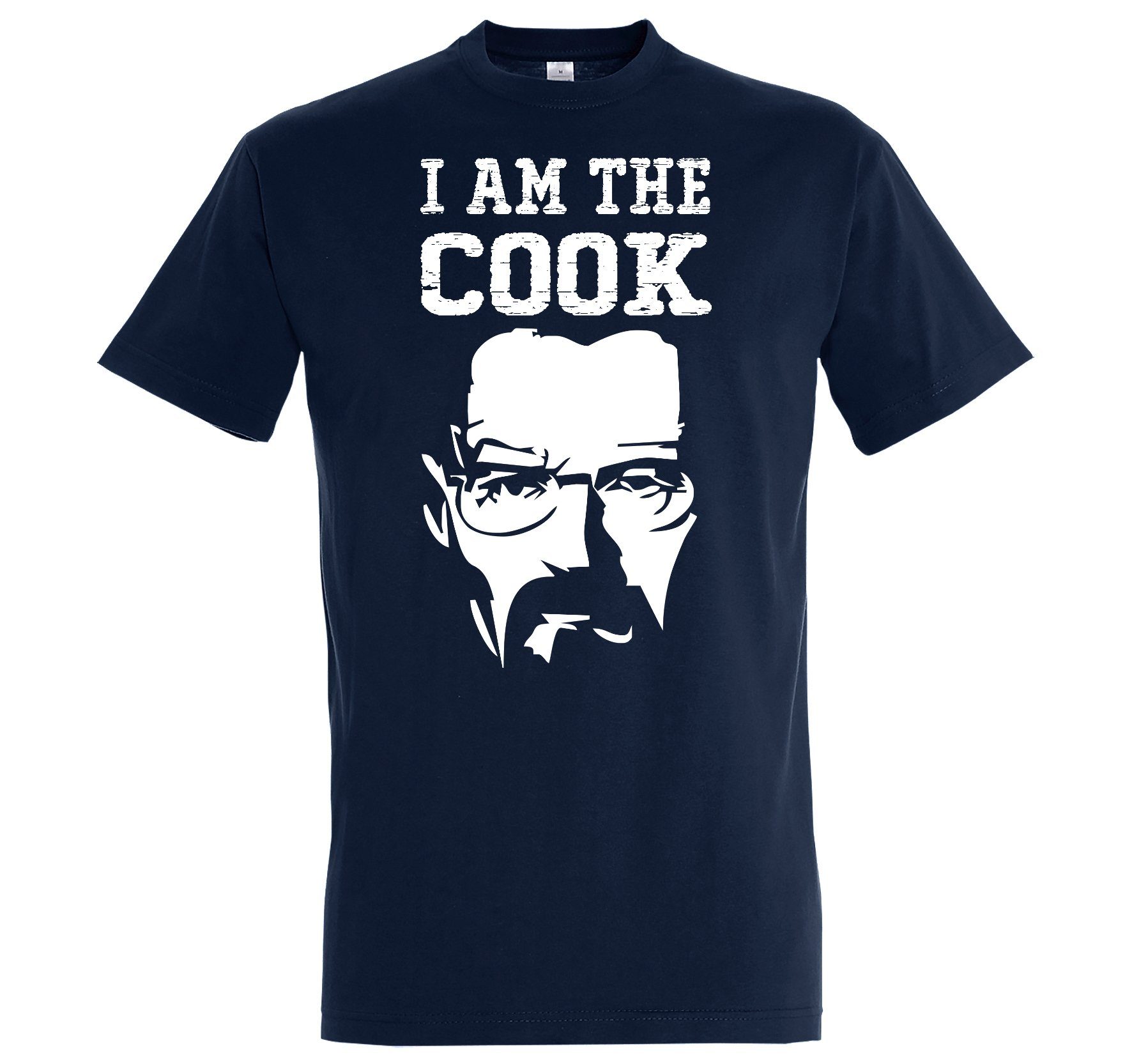Youth Designz Print-Shirt I AM THE COOK Herren T-Shirt mit trendigem Logo Aufdruck und lustigem Spruch Navyblau