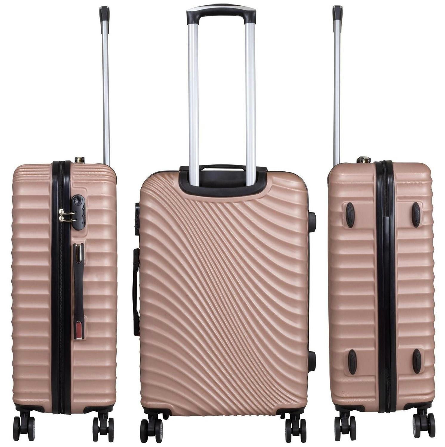 Warenhandel König Trolley Padua, 4 Rollen, aufrecht rollbar, robust, leicht, Hartschale