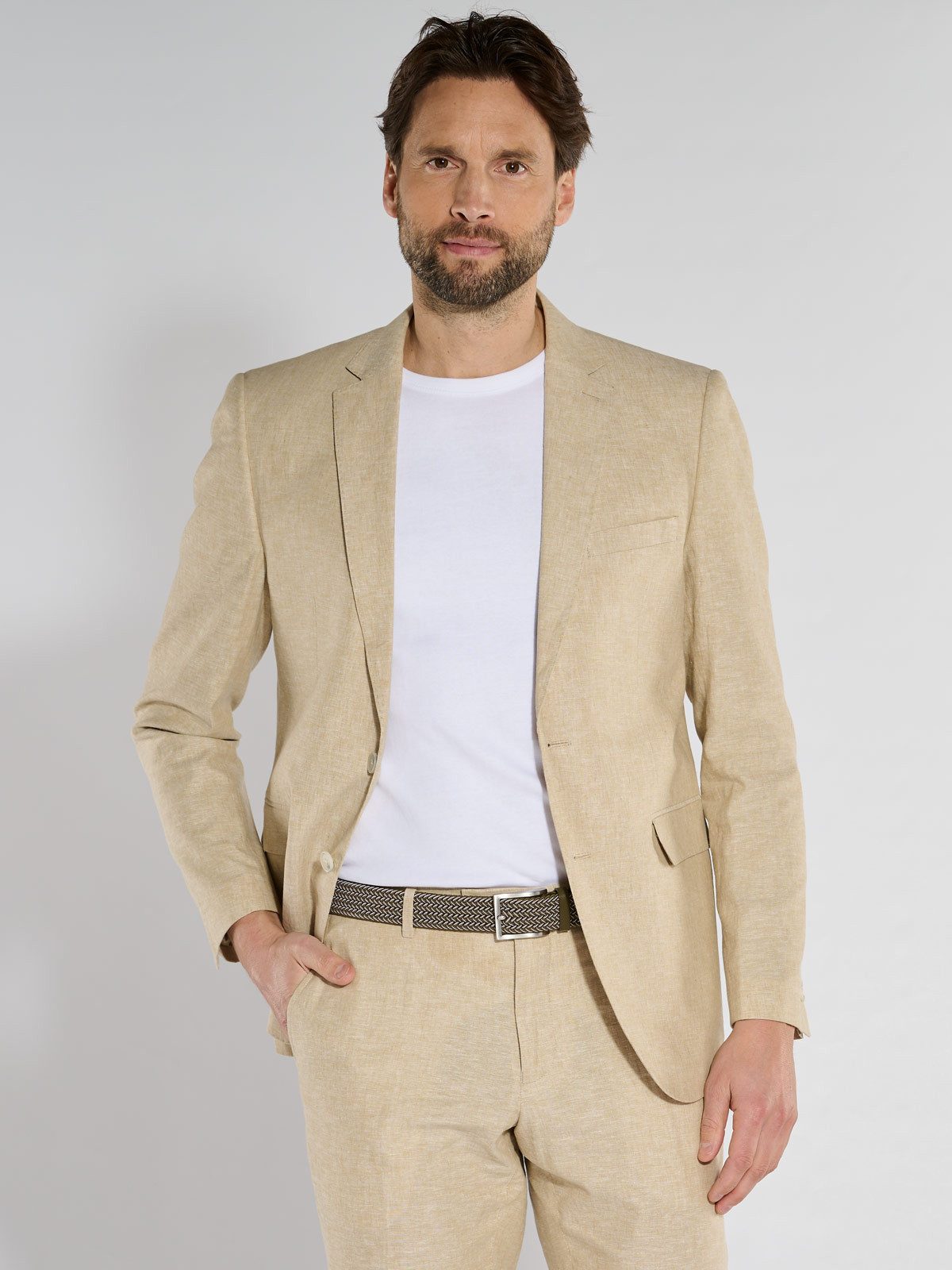 Engbers Anzugsakko Herren Anzug-Sakko slim fit, Beige