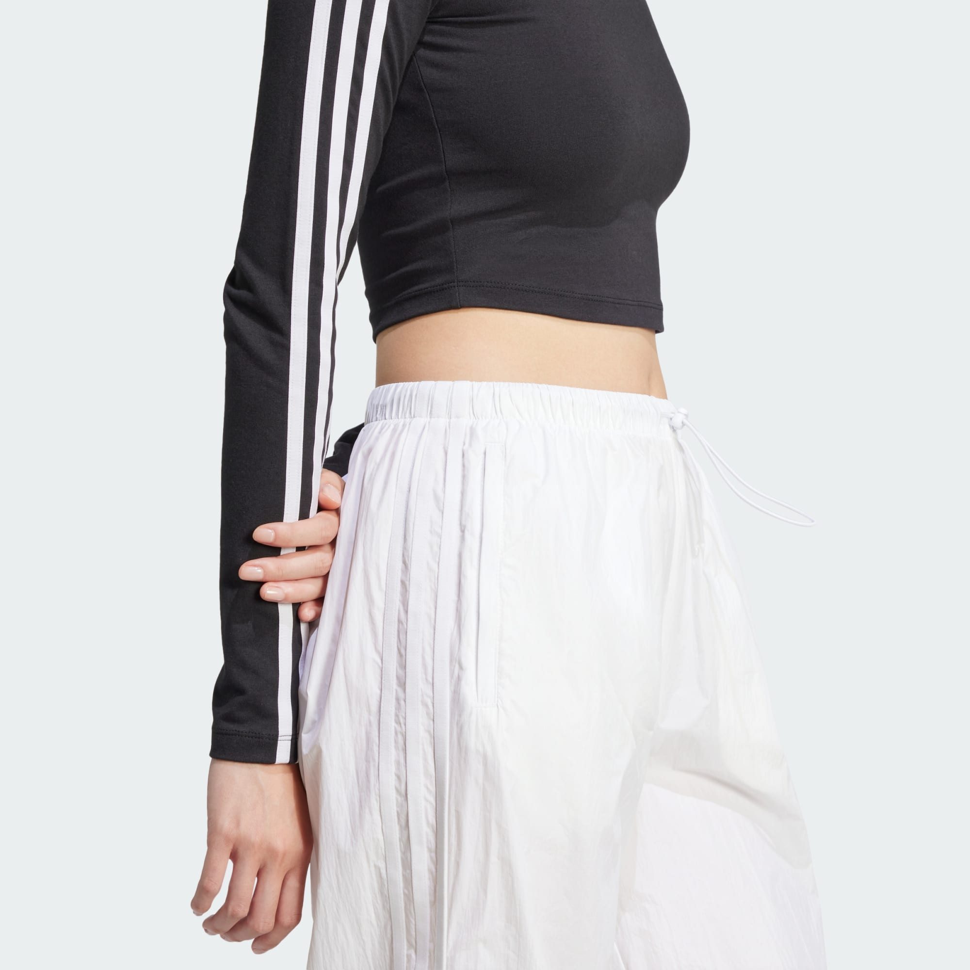 adidas Originals Langarmshirt ADICOLOR 3-STREIFEN CROP LONGSLEEVE (1-tlg)