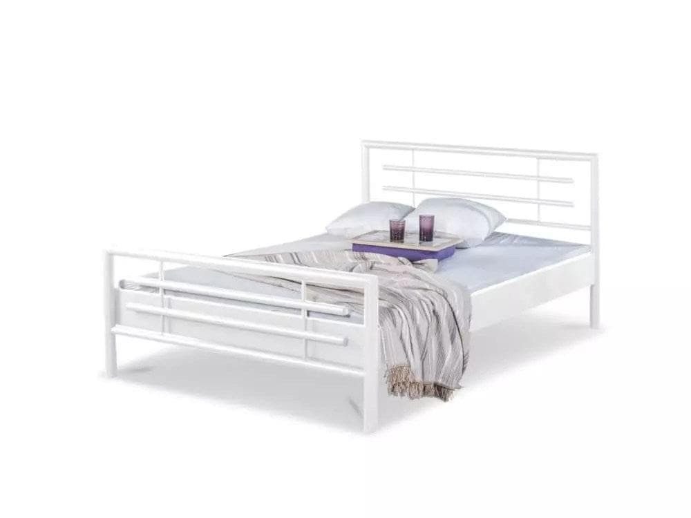 BedBox Metallbett Lola, Modernes Metallbett mit klaren Linien und stabilem Rahmen