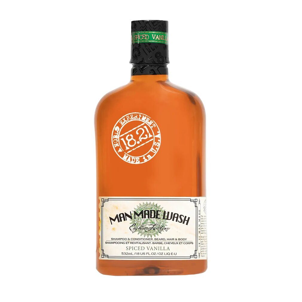 18 21 Man Made Duschgel MAN MADE WASH 3-in-1-Shampoo-Gelewürzte Vanille