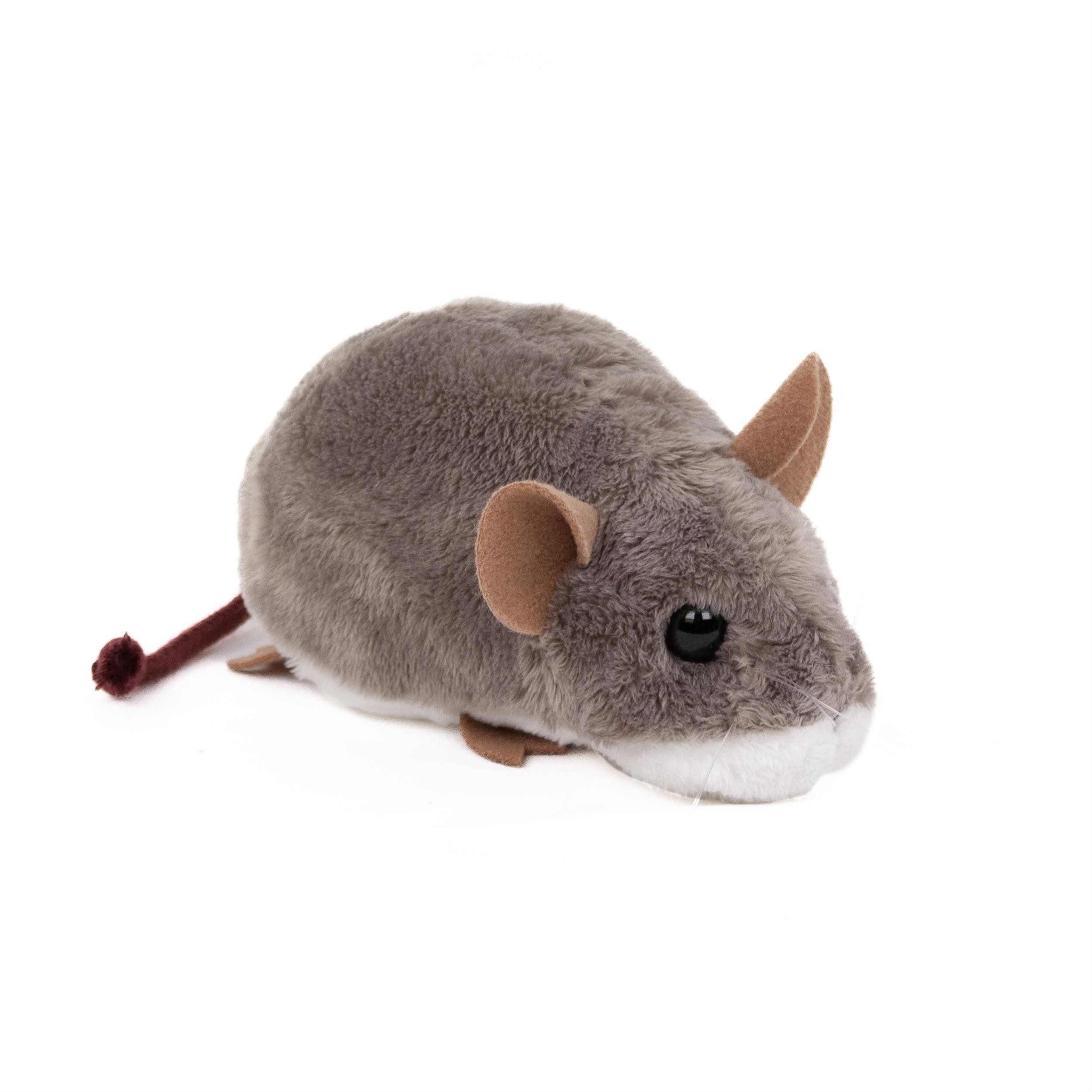 Teddys Rothenburg Kuscheltier Maus hellgrau 15 cm Plüschmaus (Stoffmaus Plüschmaus, Plüschtiere Mäuse Stofftiere)