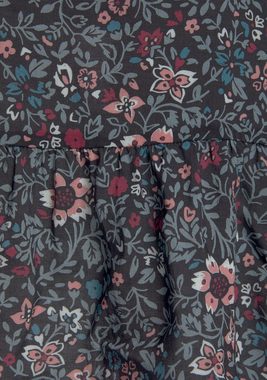 s.Oliver Nachthemd im Allover-Muster mit Rüschensäumen