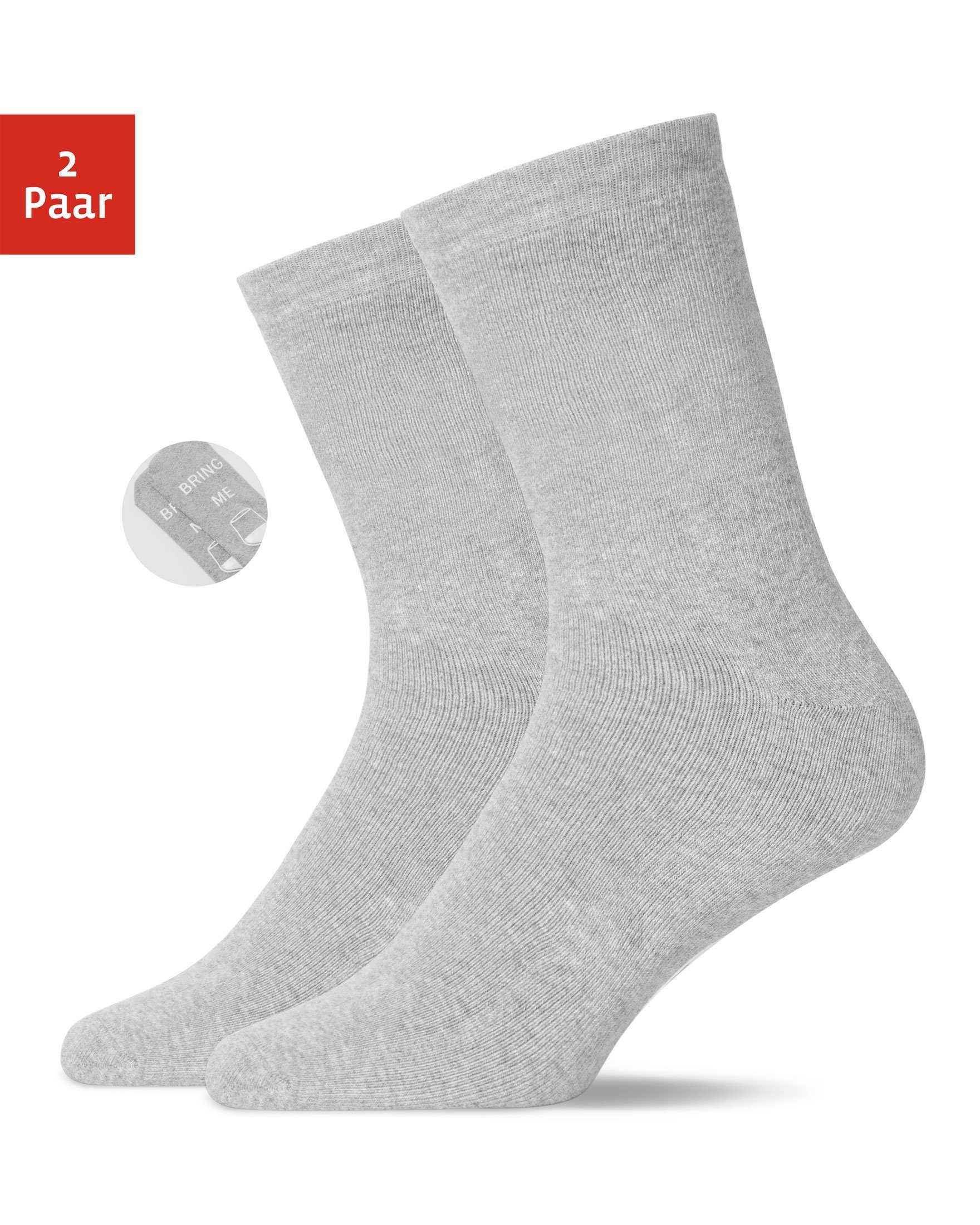 SNOCKS ABS-Socken Anti-Rutsch Socken Damen & Herren (2-Paar) aus Bio-Baumwolle, Anti-Rutsch-Noppen in süßem Design Grau (Bring Me Wine)