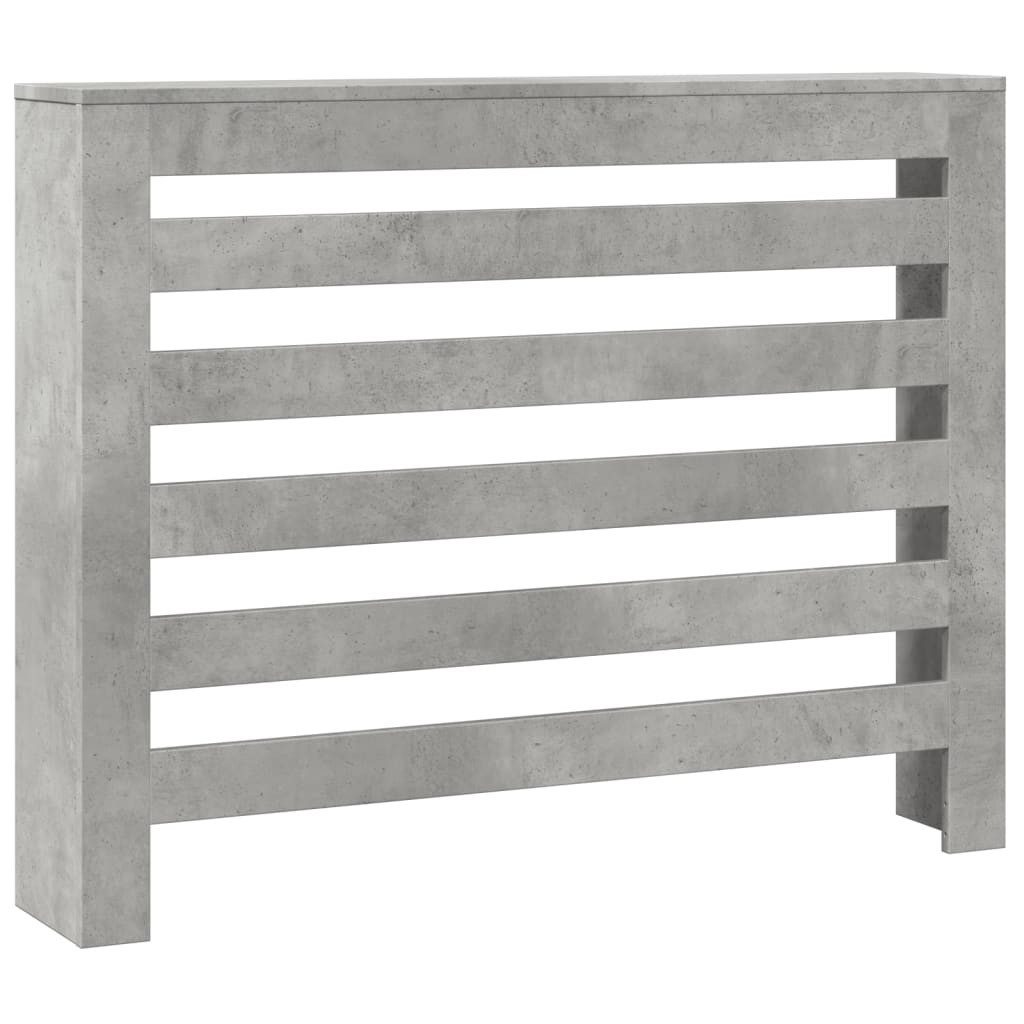 vidaXL Heizkörper Heizkörperverkleidung Betongrau 104x20x82 cm Holzwerkstoff