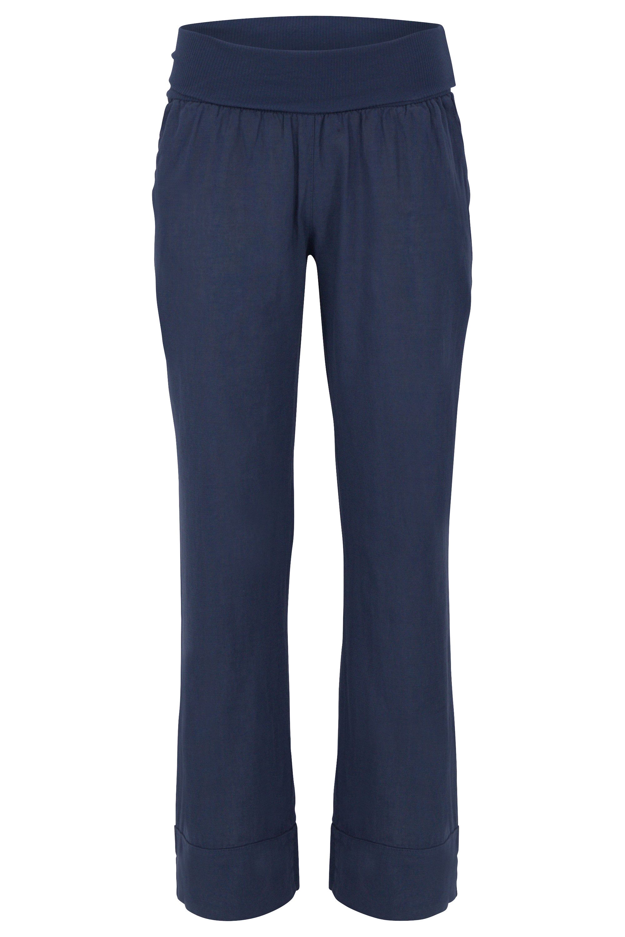 malito more than fashion Leinenhose malito Damen Hose aus Leinen, Stoffhose in Unifarben, Freizeithose Casual Leinen Hose