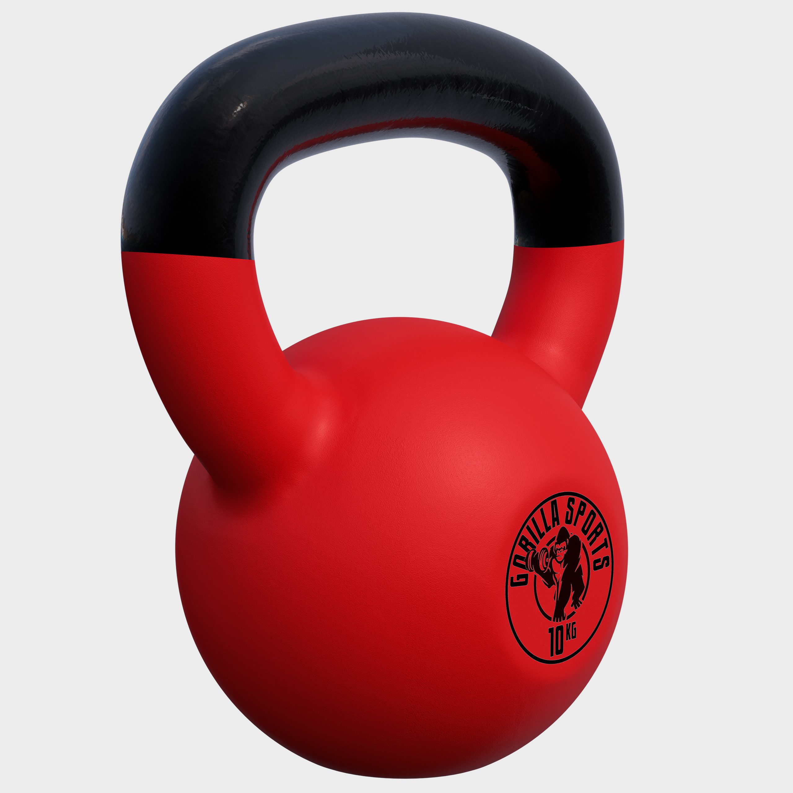 GORILLA SPORTS Kettlebell 2 - 32 kg, Gusseisen Kugelhantel mit Neoprenbeschichtung, Kraftraining