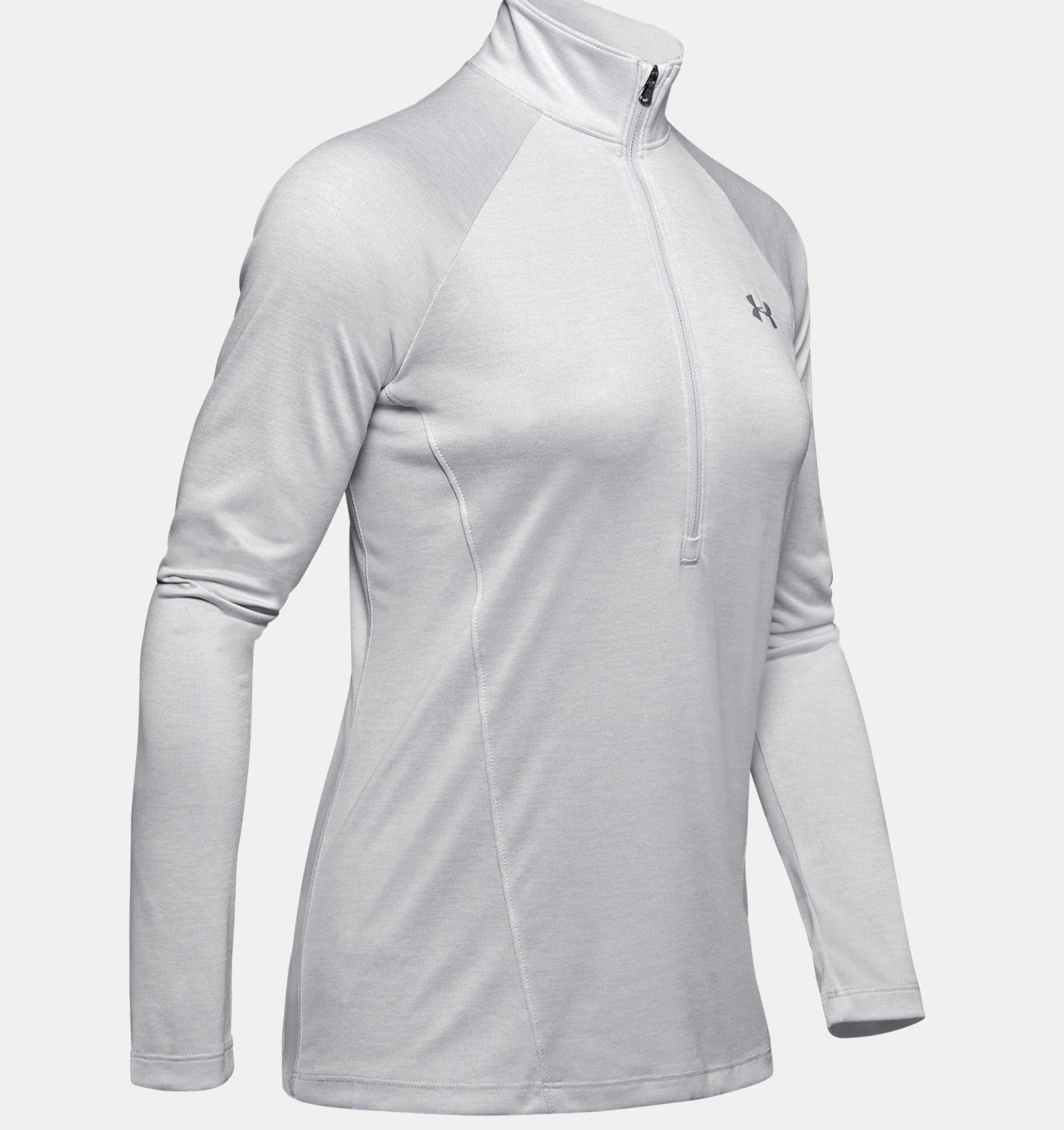 Under Armour® Longsweatshirt Under Armour Golf Layer Tech Twist 1/2 Zip Grau Damen