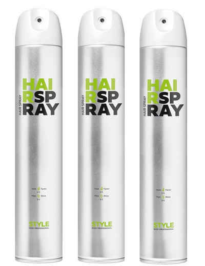 Dusy Professional Haarspray Dusy Style Hair Spray 500ml Haarspray (3 Stück)