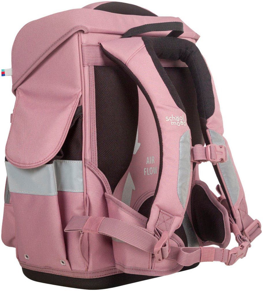 SCHOOL-MOOD® Schulranzen Timeless, Calamary (Set, 7-tlg), aus recyceltem Material