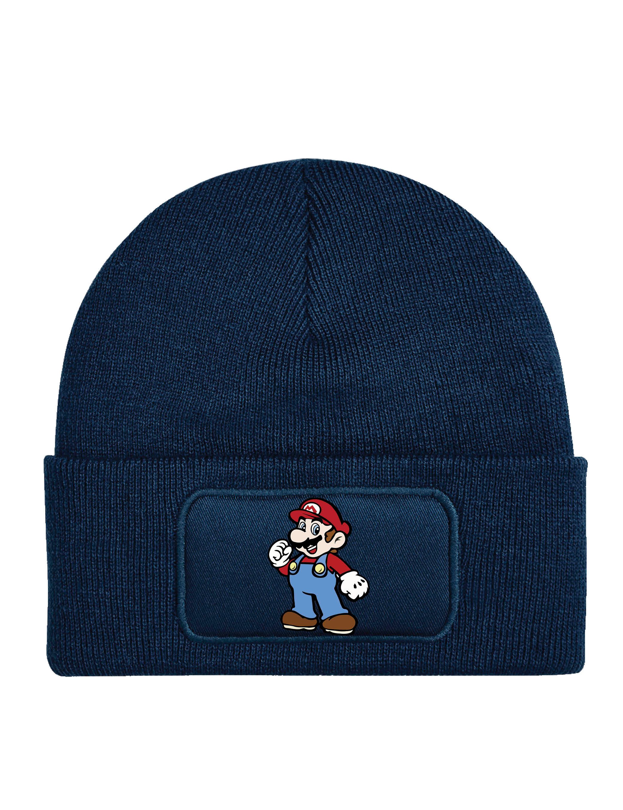 Beanie Kinder Beanie Mütze Mario Wintermütze Super Fun Print Geschenk