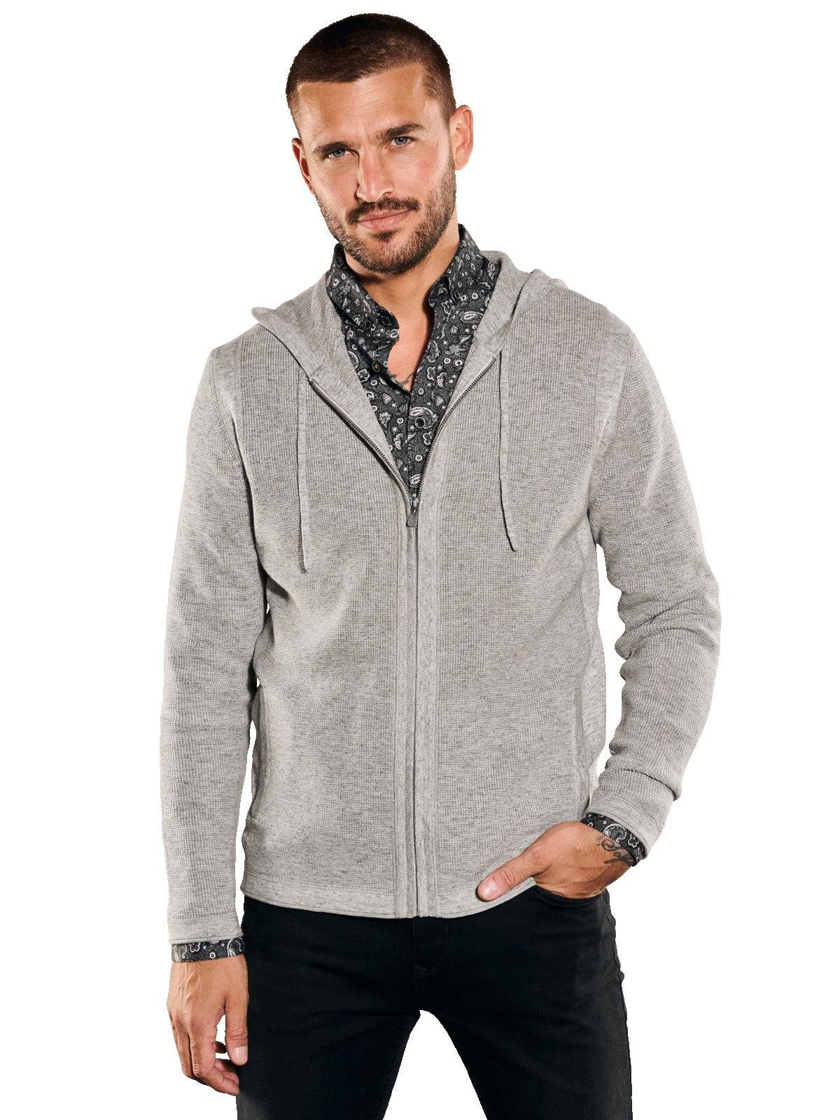 emilio adani Strickjacke Strickjacke mit Kapuze