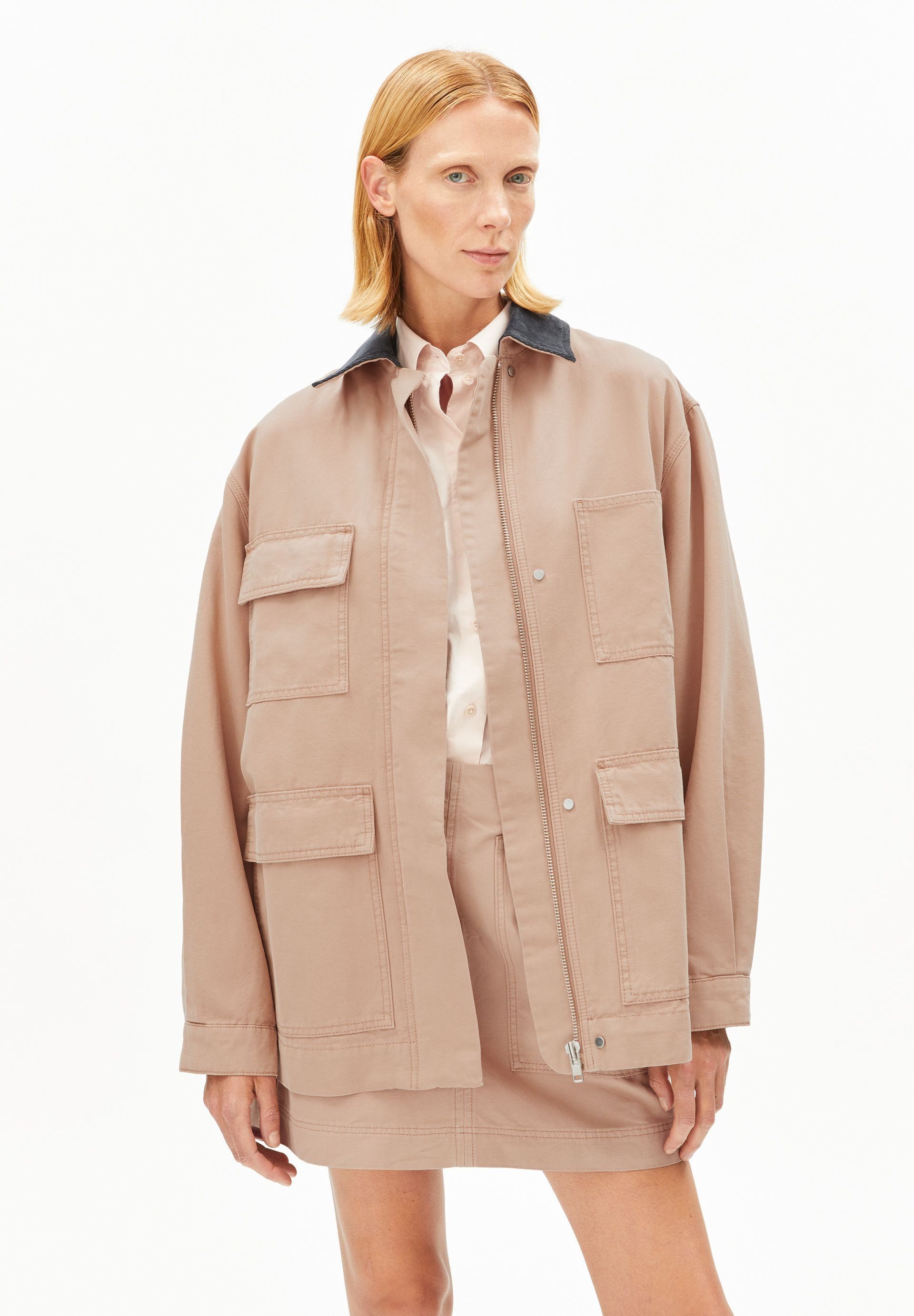 Armedangels Hemdjacke WORKWEAR CANVAS Overshirt aus Bio-Baumwolle Oversized Fit