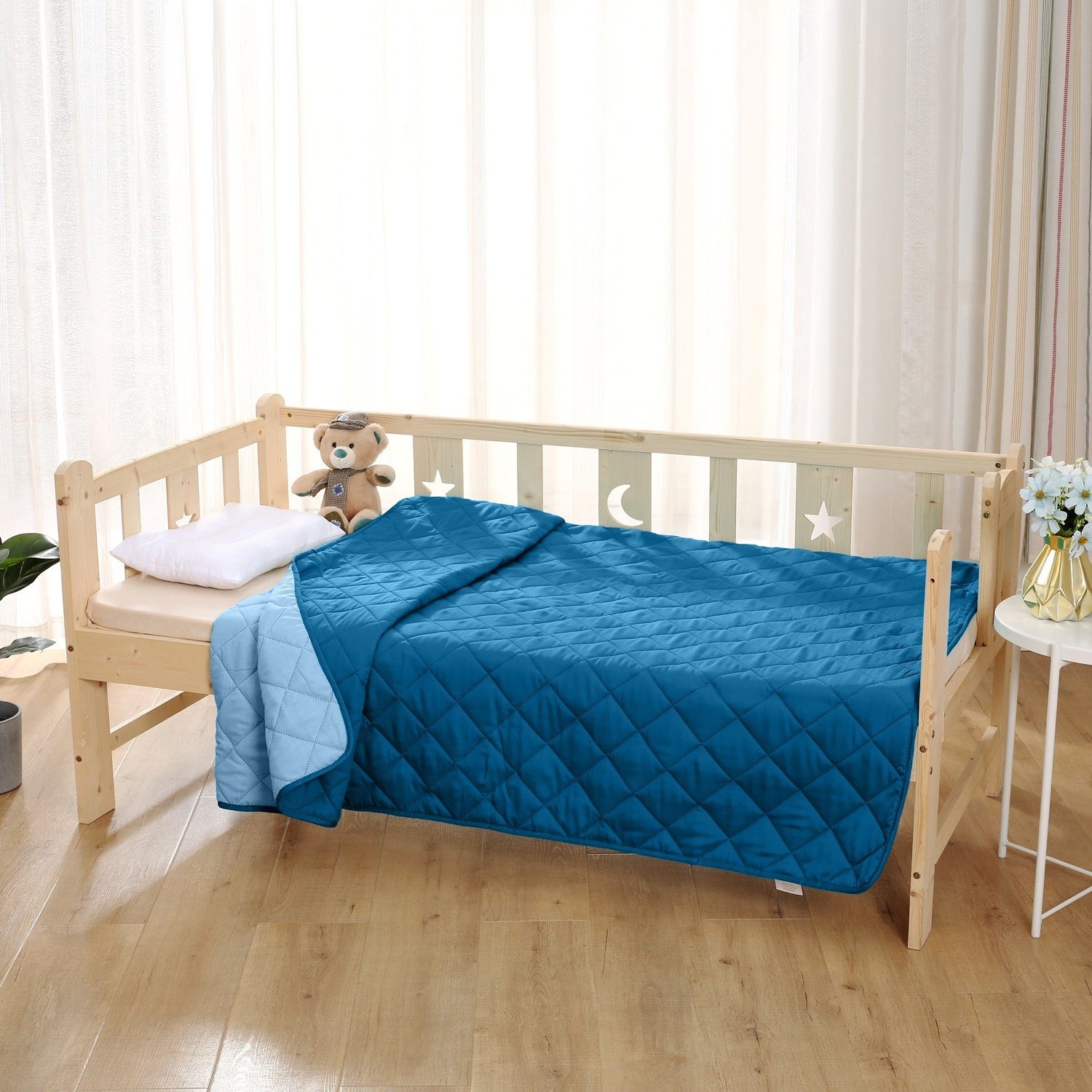 Kinderbettdecke, leichtes und bunten Sommer Steppbett, 135x200 cm, OEKO-TEX®, wometo, Füllung: Kunstfaser, Bezug: 100% Polyester