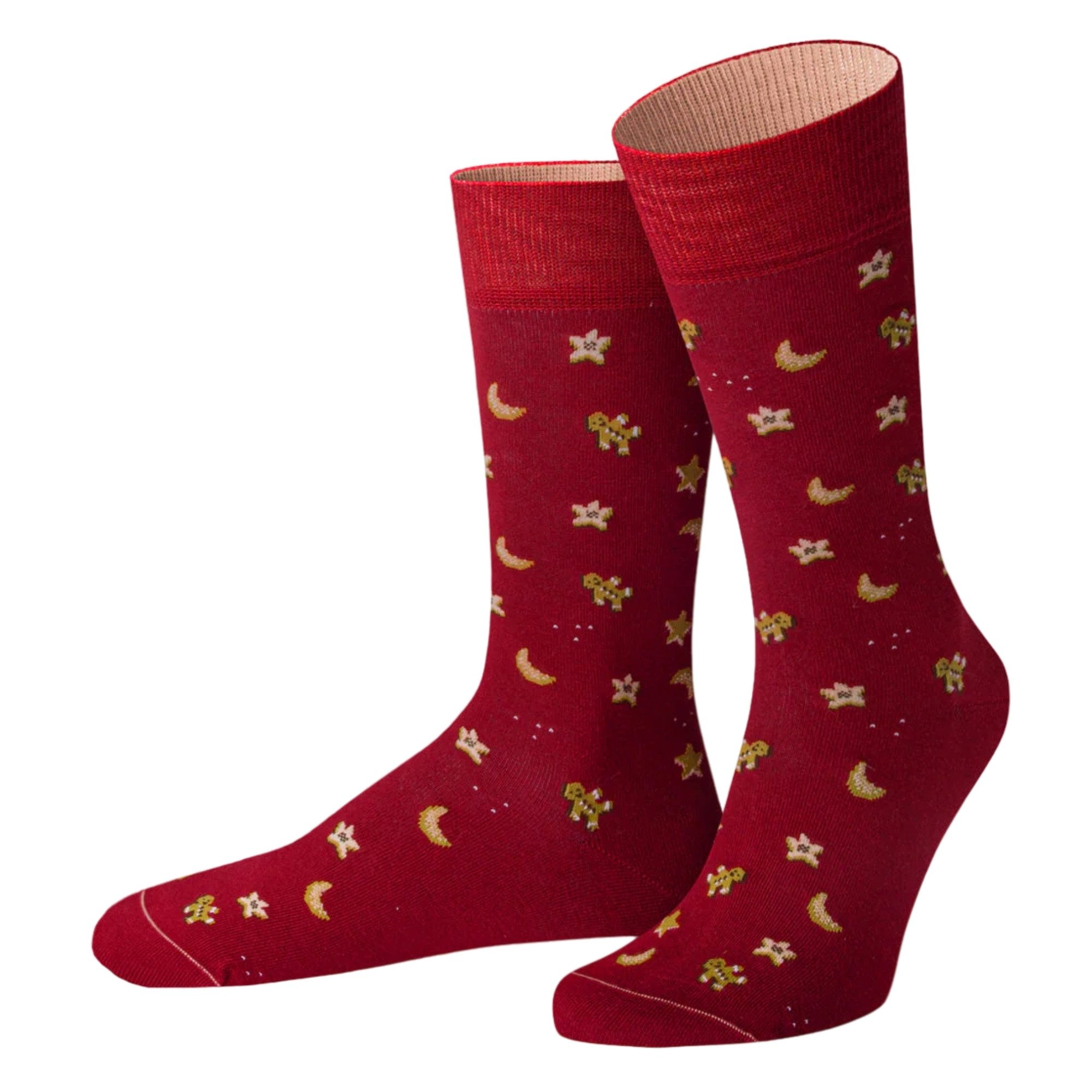 von Jungfeld Носки Vanillekipferl Icon Bio-Baumwolle 35-46 Unisex (1-Paar, 1 Paar) Motivsocke aus Bio-Baumwolle