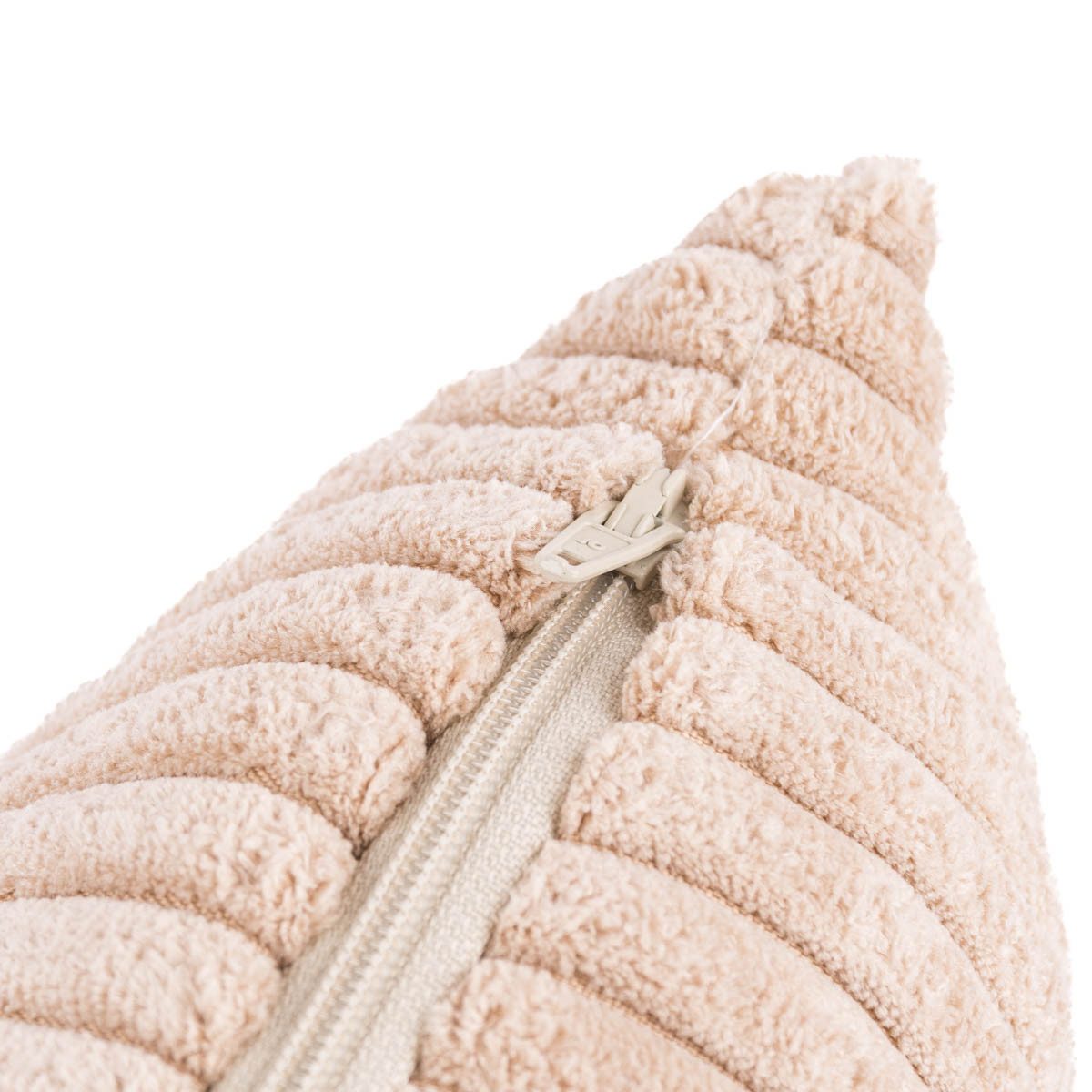SCHÖNER LEBEN. Fellkissen Kissenhülle Breitcord Baby Rib beige div. Größen von