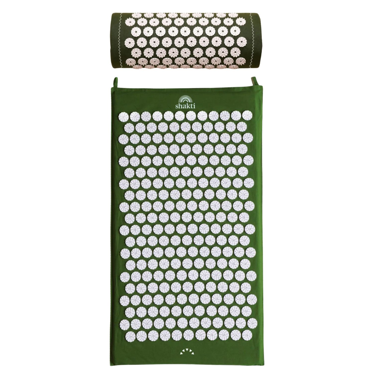Shakti Mat Akupressurmatte Entspannung durch Akupressur - Faire Produktion, Bio-Baumwolle (Mit Matte und Kissen), Ethische Handarbeit, GOTS-zertifizierte Bio-Baumwolle