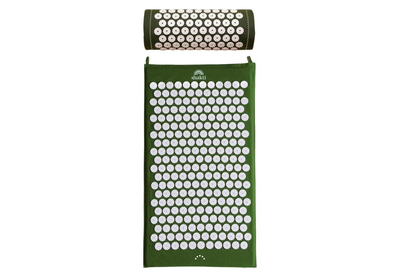 Shakti Mat Akupressurmatte Entspannung durch Akupressur - Faire Produktion, Bio-Baumwolle (Mit Matte und Kissen), Ethische Handarbeit, GOTS-zertifizierte Bio-Baumwolle
