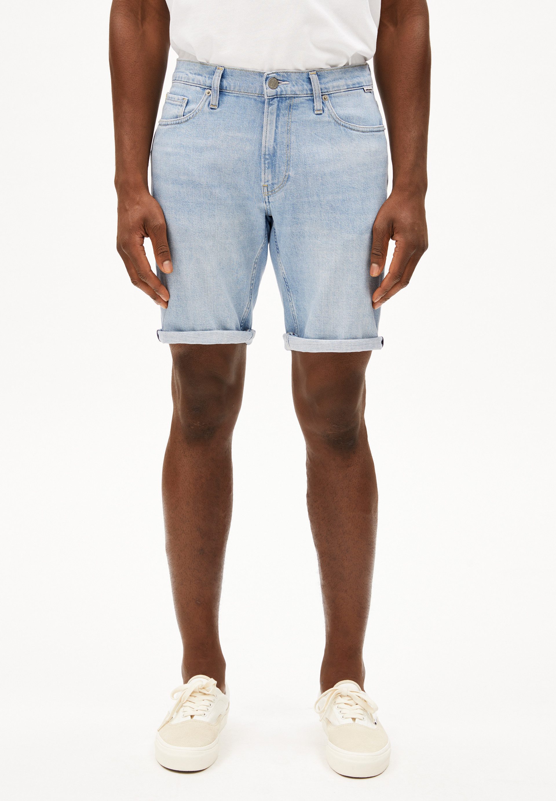 Armedangels Shorts NAAILO Jeans Shorts aus Bio-Baumwoll-Hanf Mix (Slim Fit)